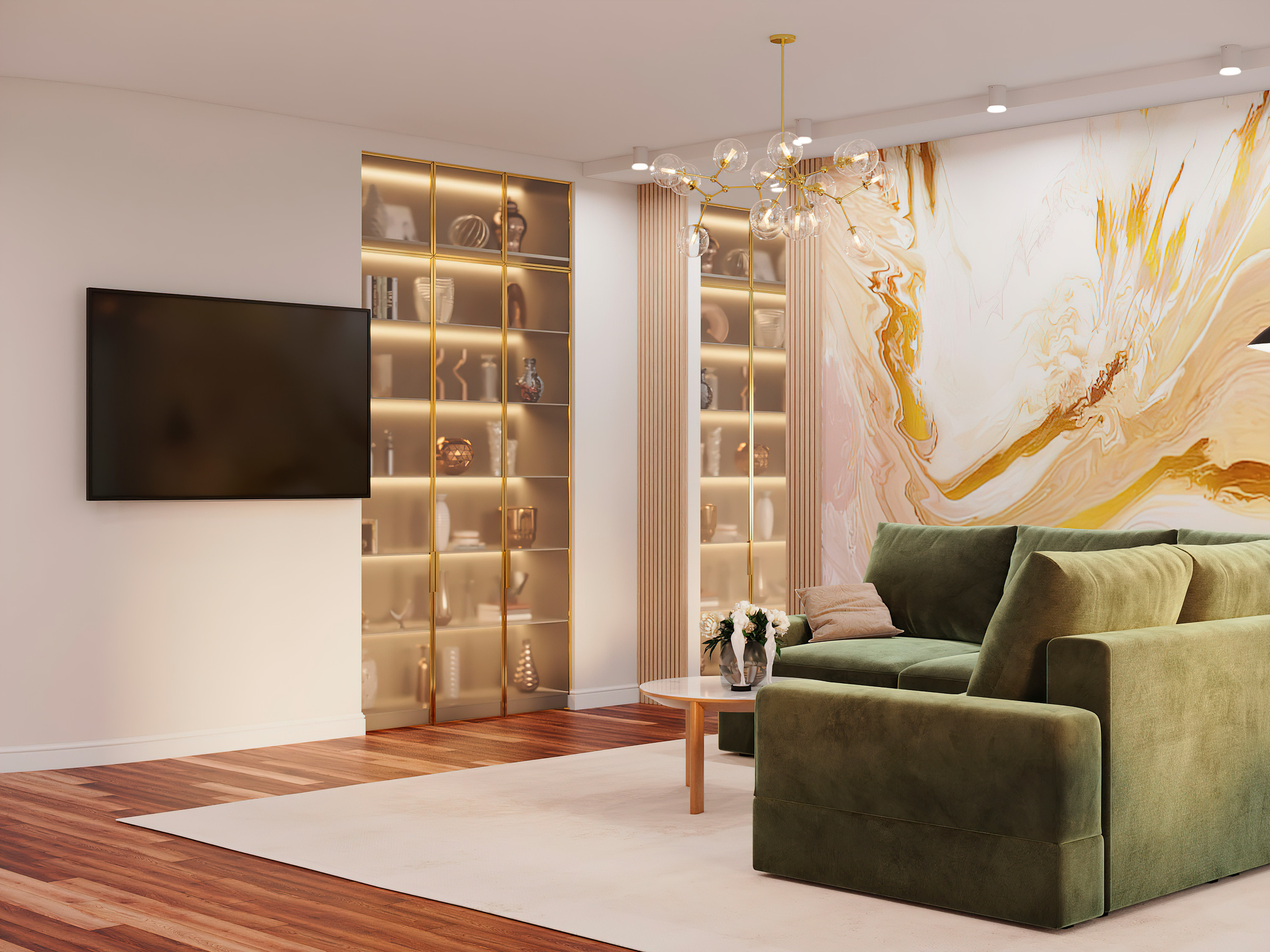 Уютная яркая гостиная. Батракова Наталья дизайнер интерьеров Санкт-Петербург Москва Архангель