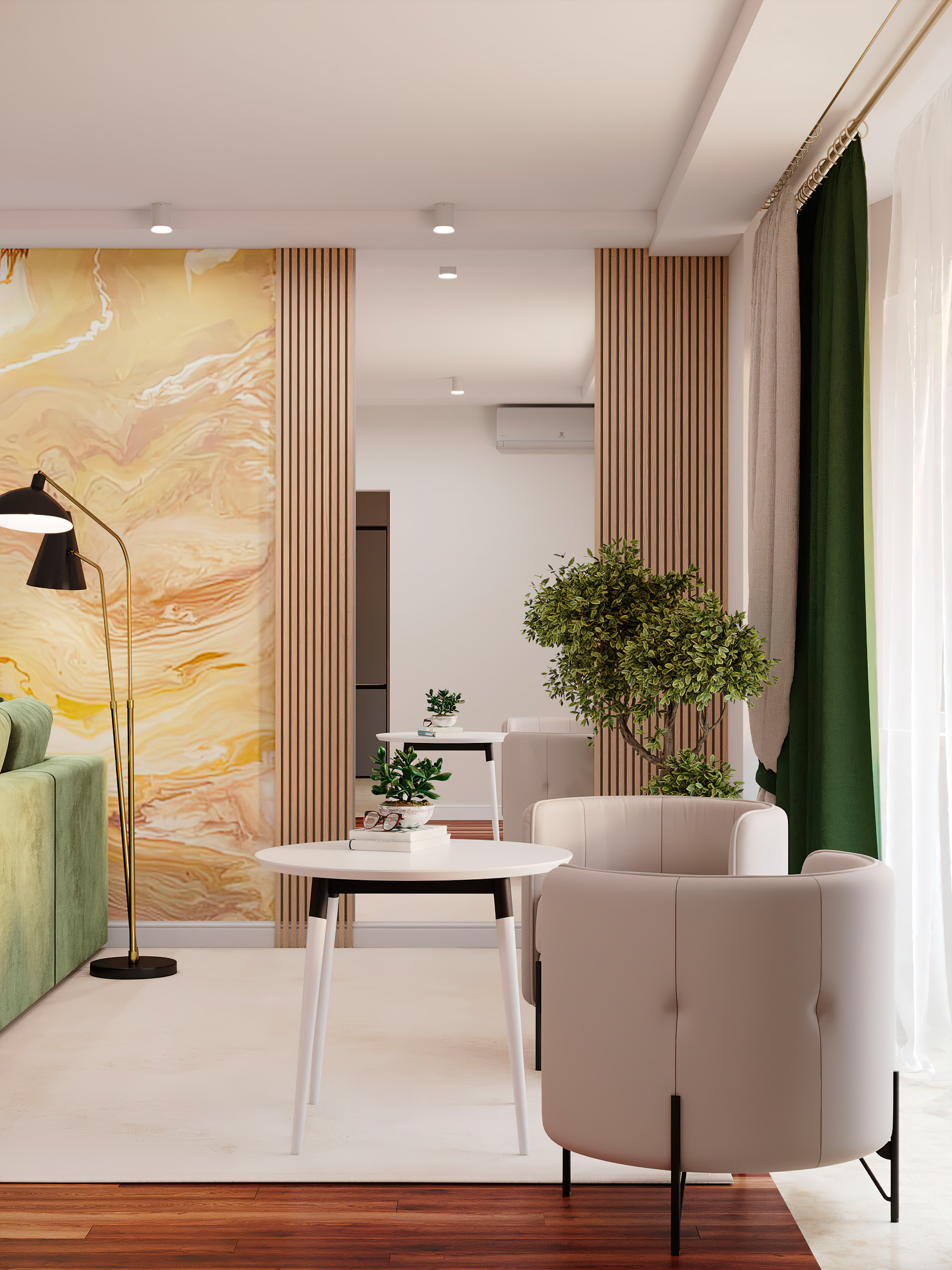 Уютная яркая гостиная. Батракова Наталья дизайнер интерьеров Санкт-Петербург Москва Архангель