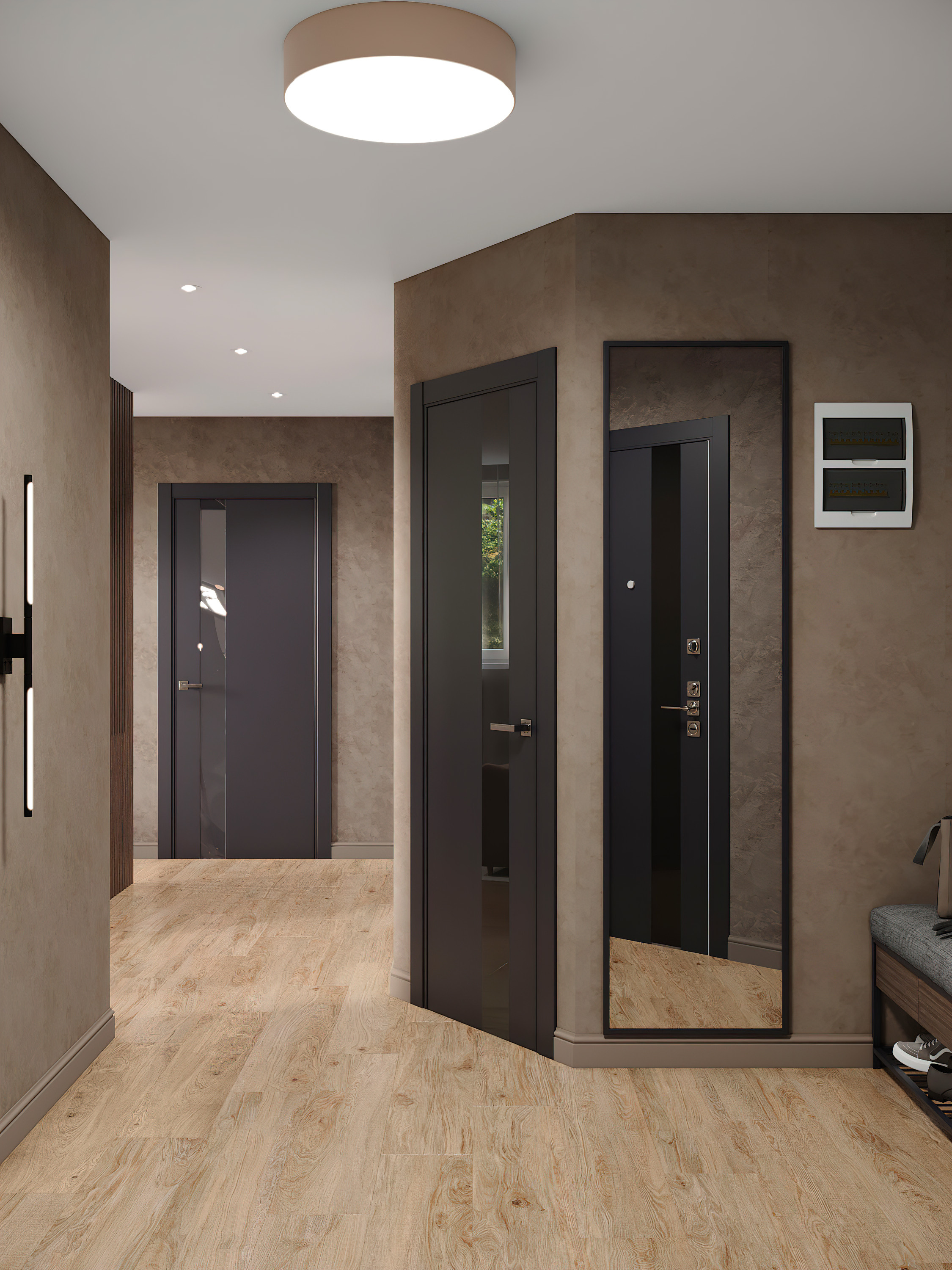 «Шоколадная» квартира. Батракова Наталья дизайнер интерьеров Санкт-Петербург Москва Архангель