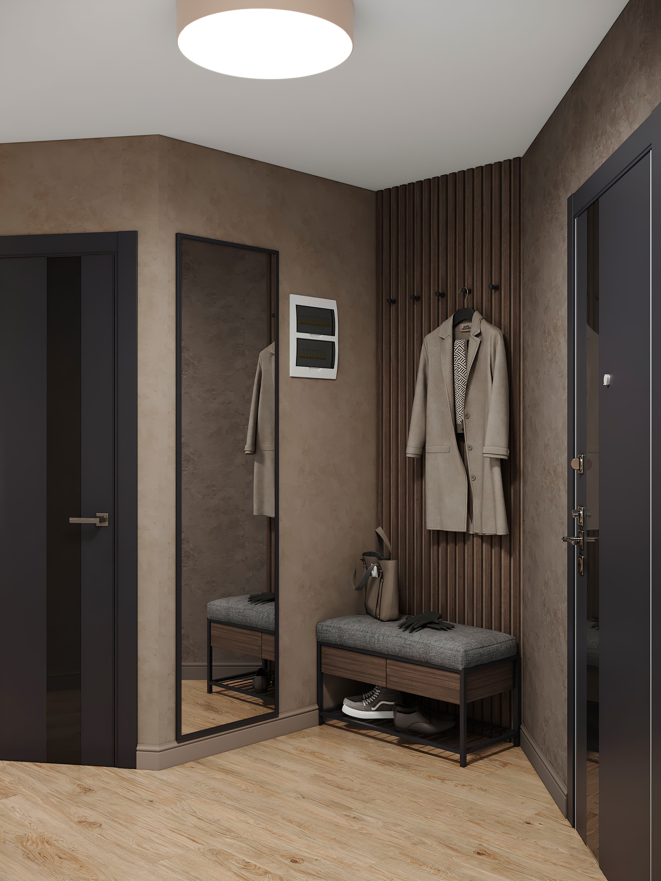 «Шоколадная» квартира. Батракова Наталья дизайнер интерьеров Санкт-Петербург Москва Архангель