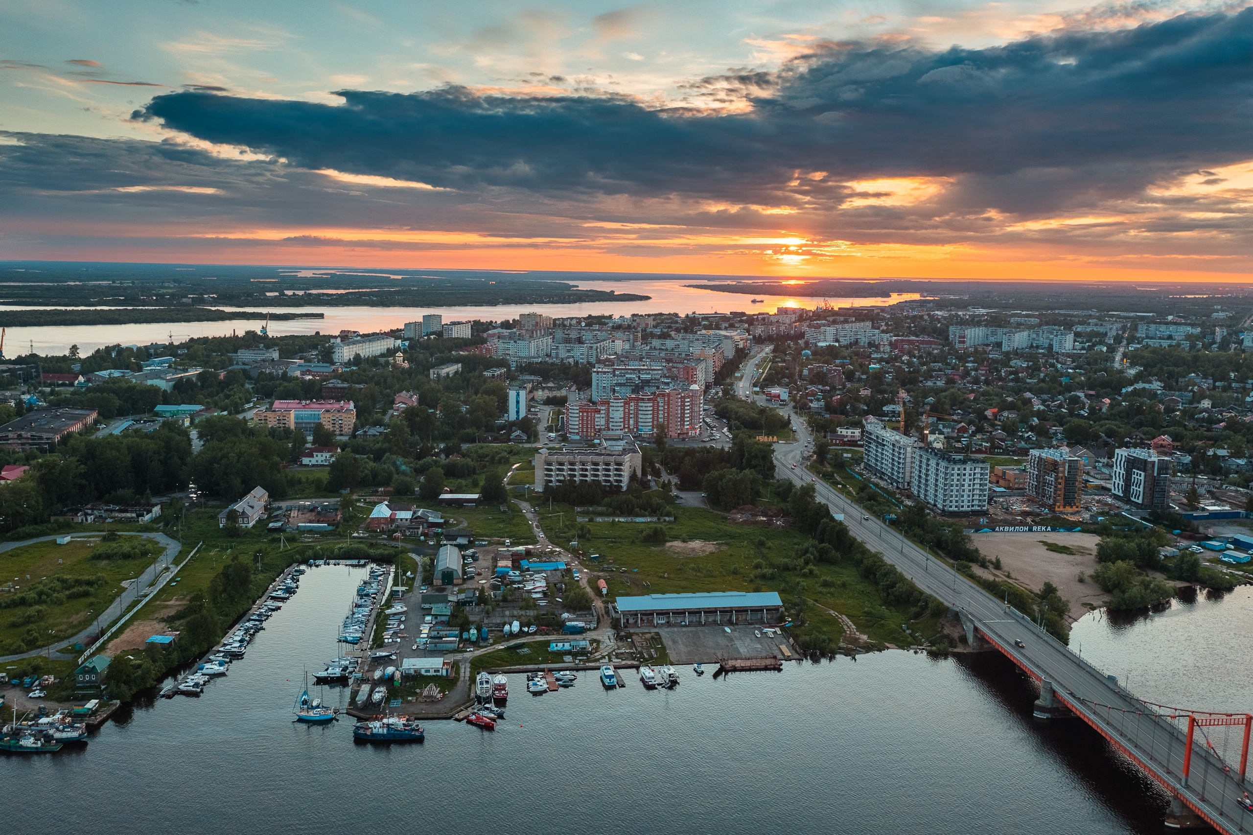 Город. Аэросъемка в Архангельске, Александр Ермолин
