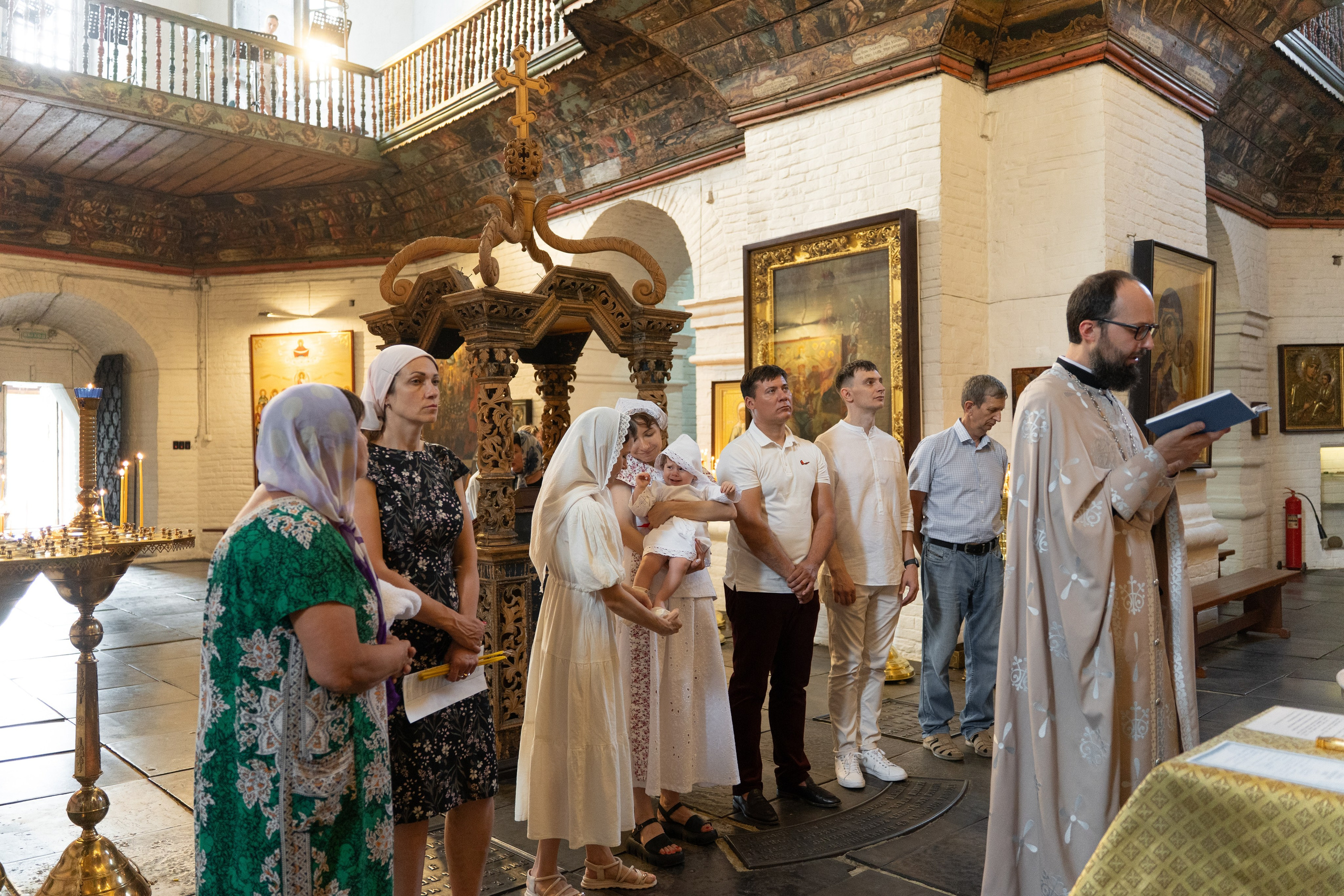 Крестины Майи в Старочеркасском Воскресенском войсковом соборе