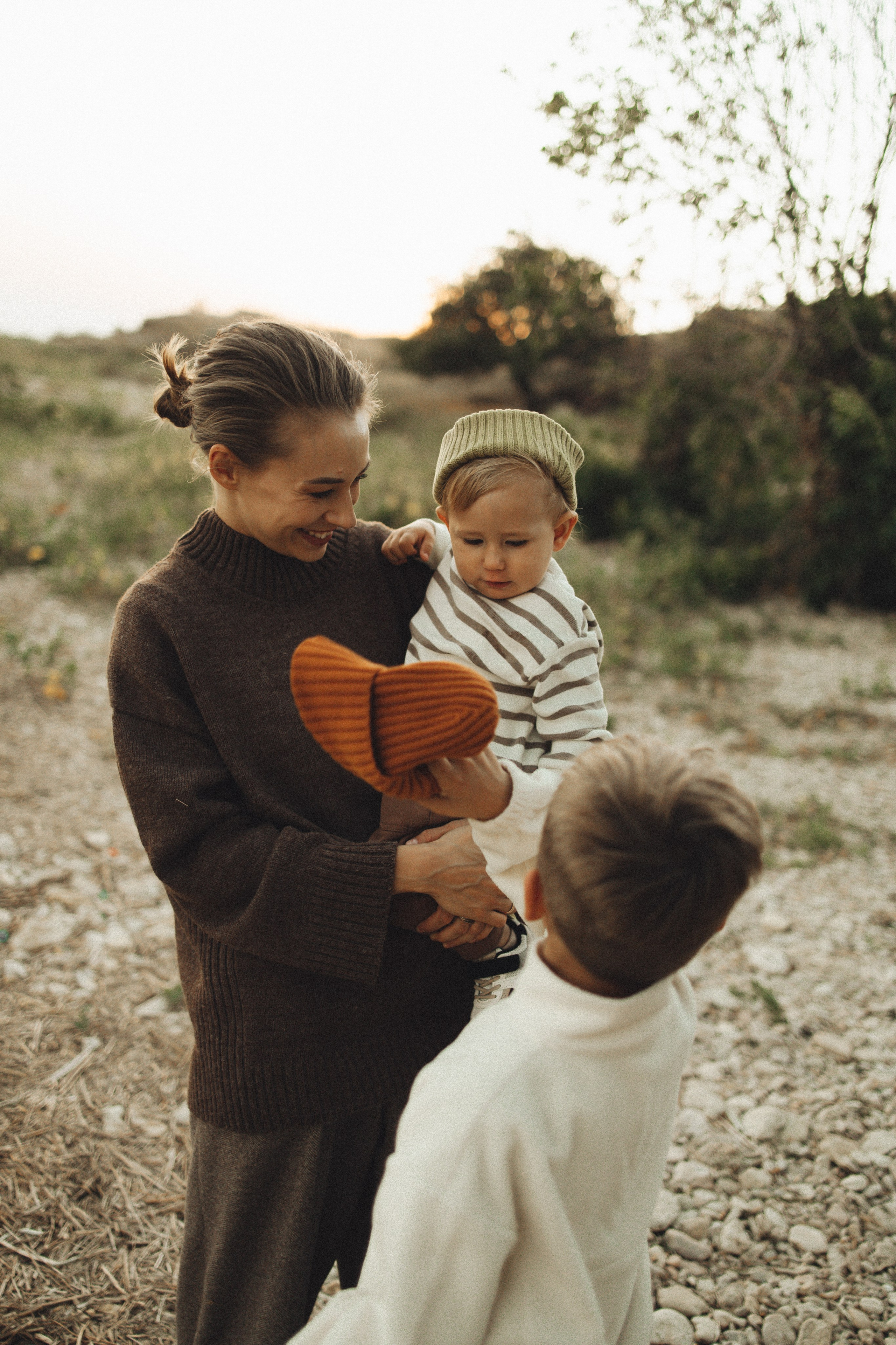 Семейная история, закат в Мержаново. Семейный и детский фотограф, таганрог, ростов-на-дону