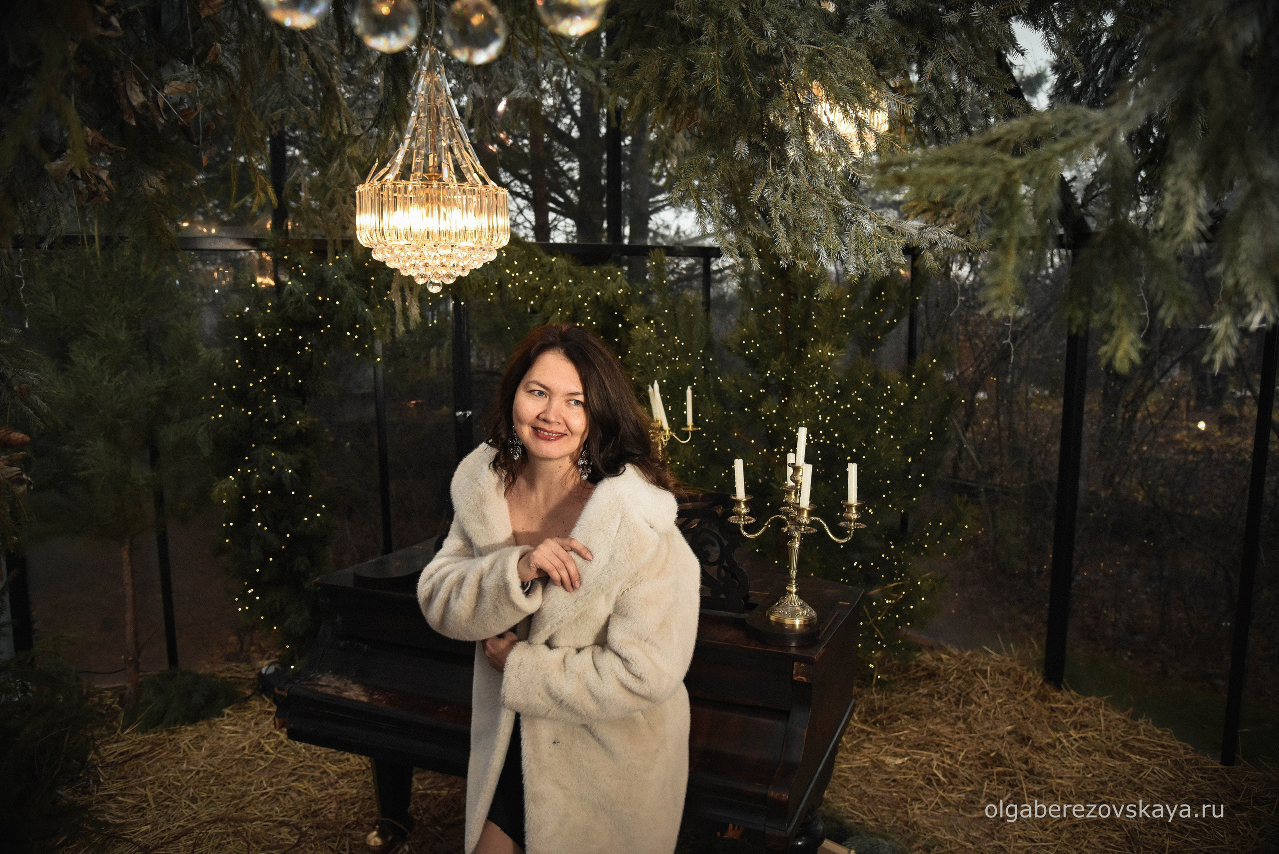 Новогодняя фотосессия с роялем