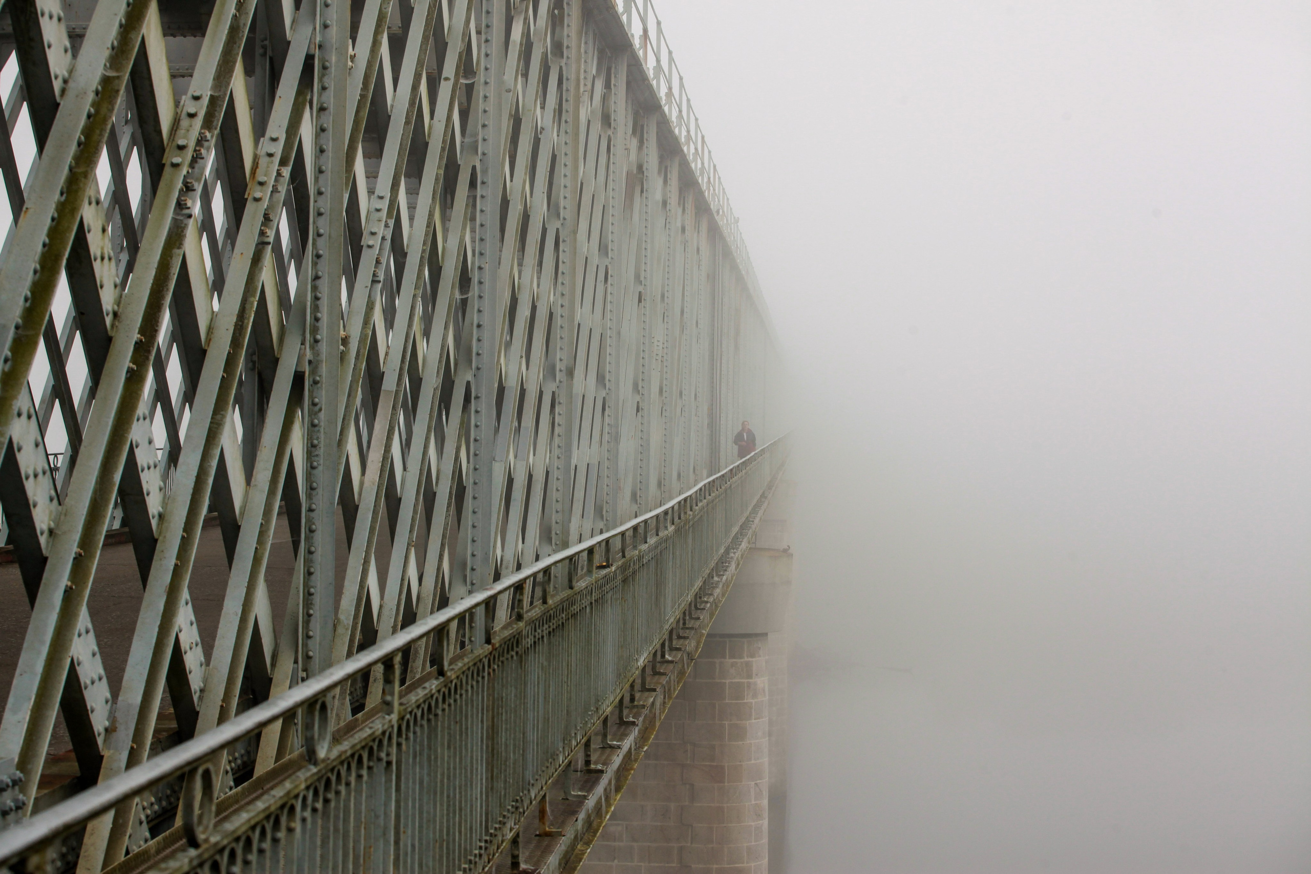 a bridge connecting Spain and Portugal, on Camino way