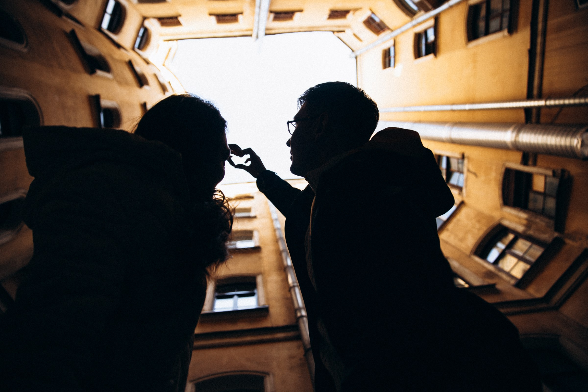 Сергей и Вера в октябре. Фотопрогулка в Петербурге. Индивидуальный и семейный фотограф в Санкт-Петербурге