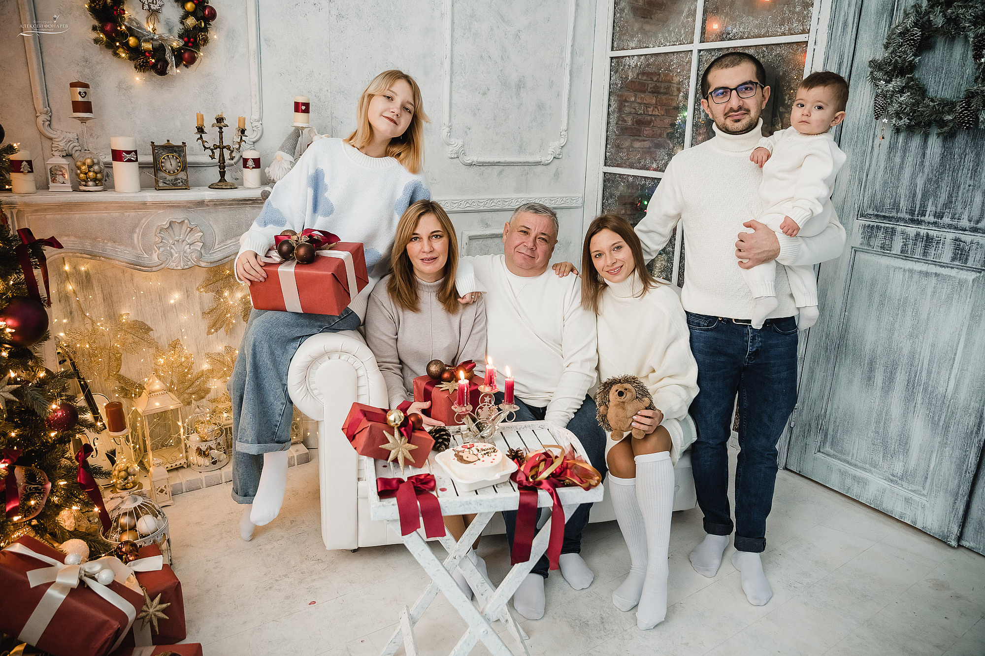 Фото на новый год в студии Дубна