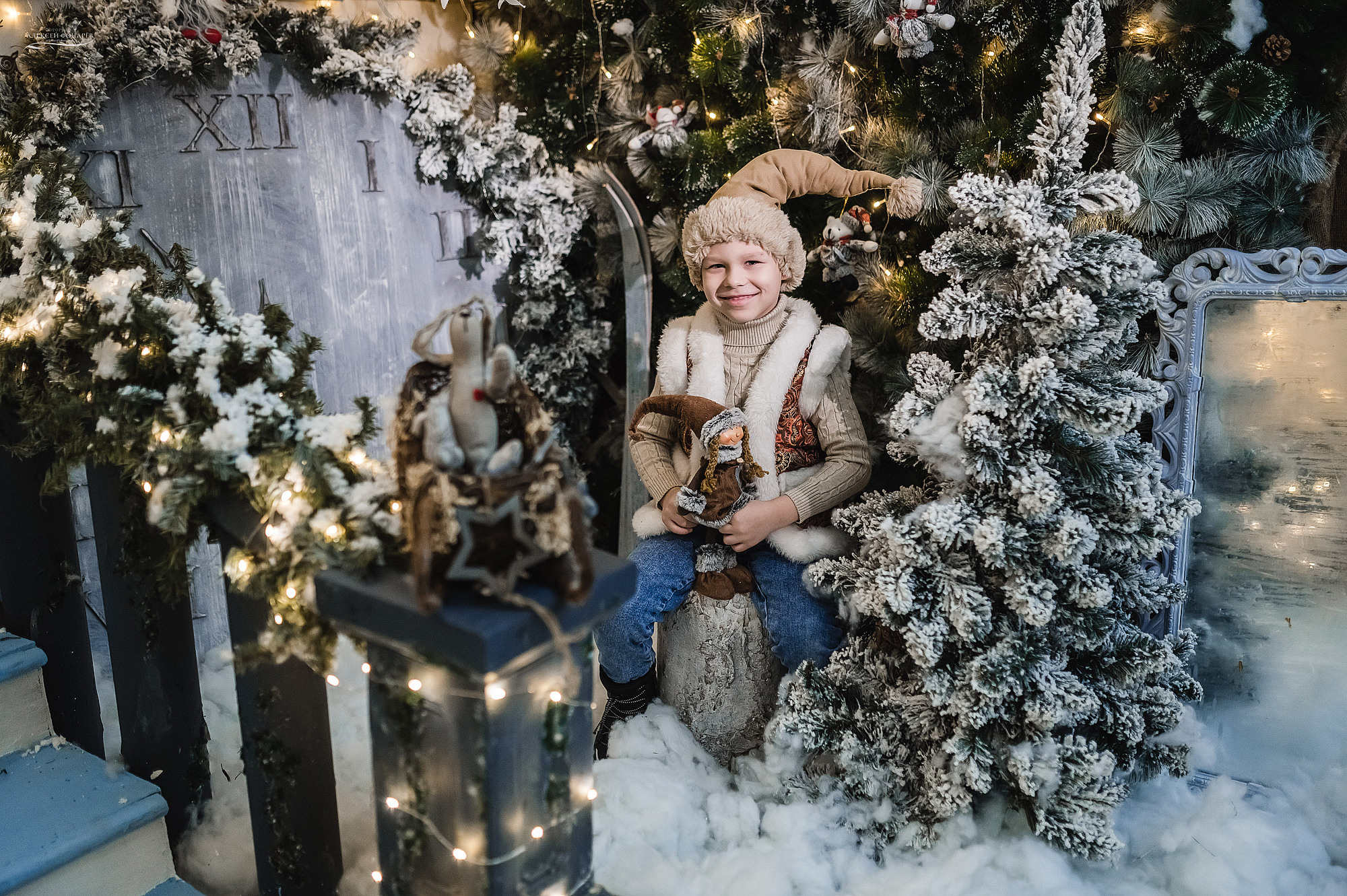 Новогодняя фотостудия в Дубне Кимрах Талдоме. Свадебный фотограф в Дубне Алексей Фонарёв