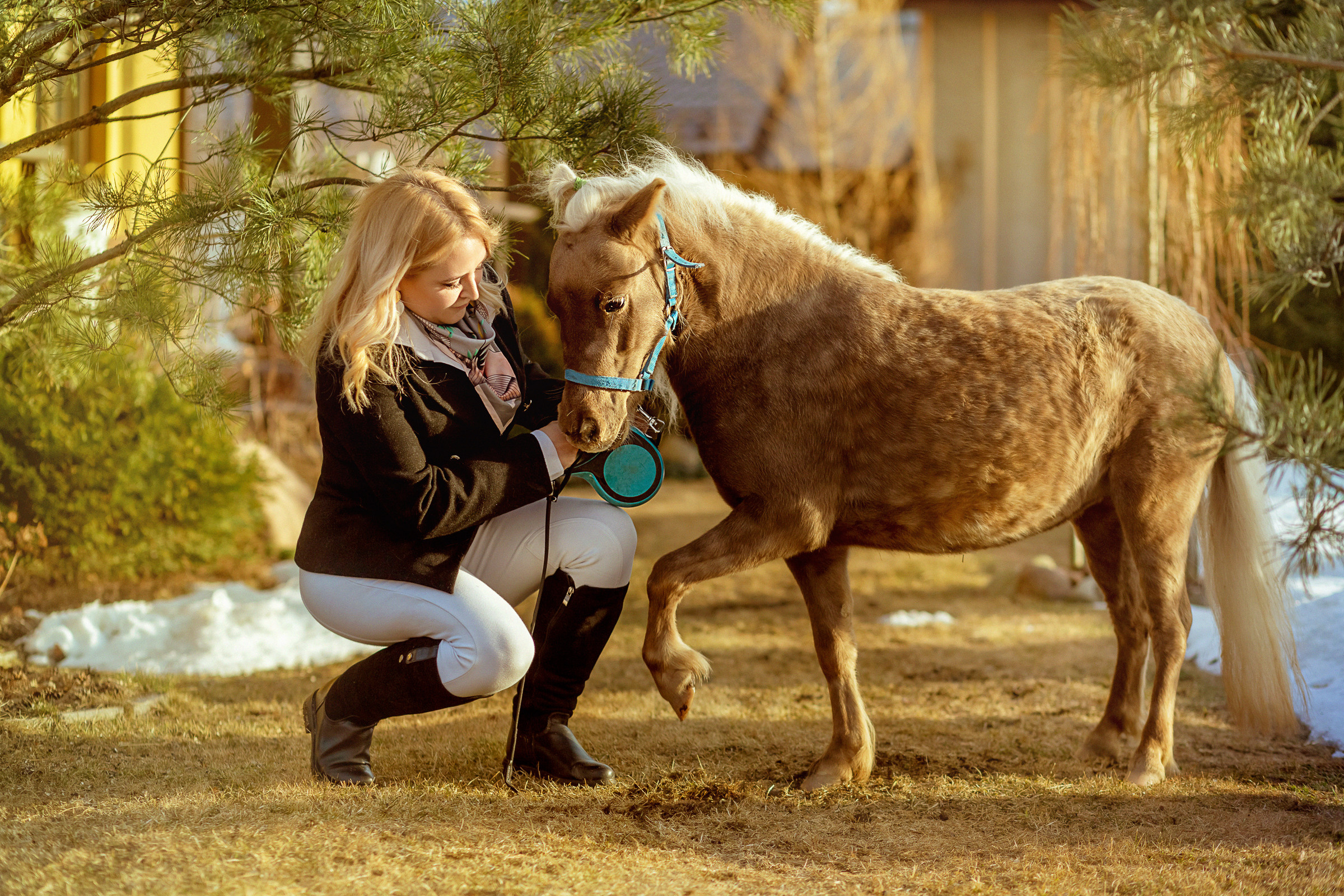 Светлана и Мини-Хорсик. Фотограф женский и мужской портрет Санкт-Петербург