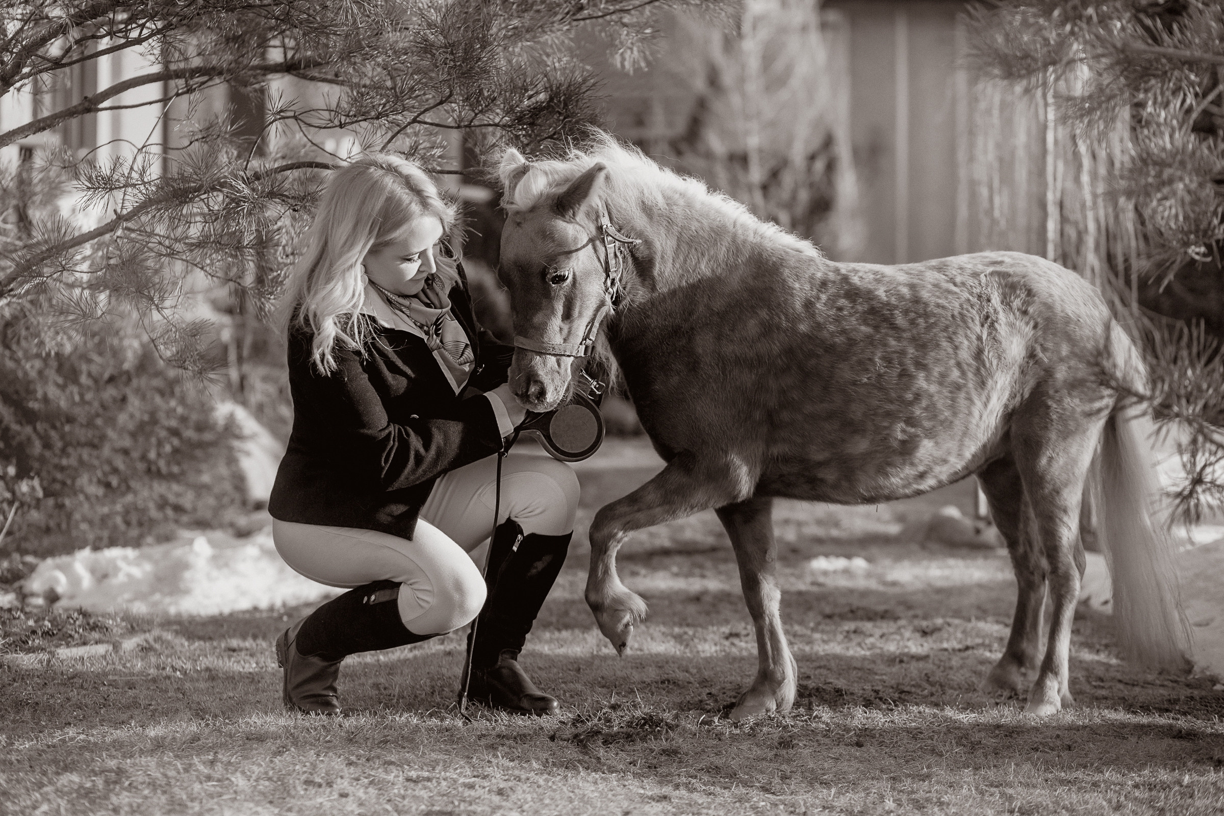 Светлана и Мини-Хорсик. Фотограф женский и мужской портрет Санкт-Петербург