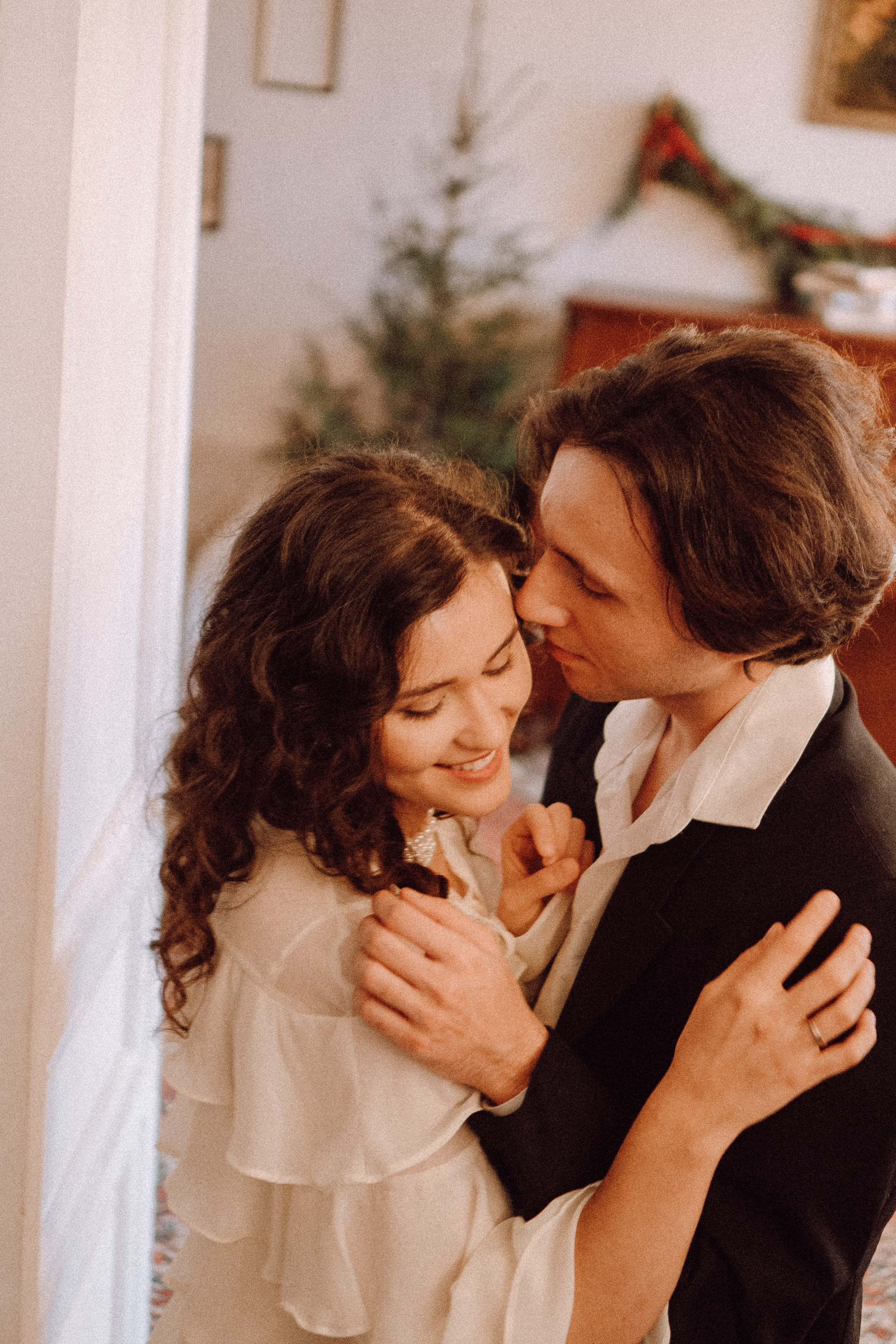 УТРО ЖЕНИХА И НЕВЕСТЫ В ФОТОСТУДИИ И ОСНОВНАЯ ФОТОСЕСИСИЯ ЗИМОЙ. Профессиональный фотограф, Санкт-Петербург — Виктория Богомолова