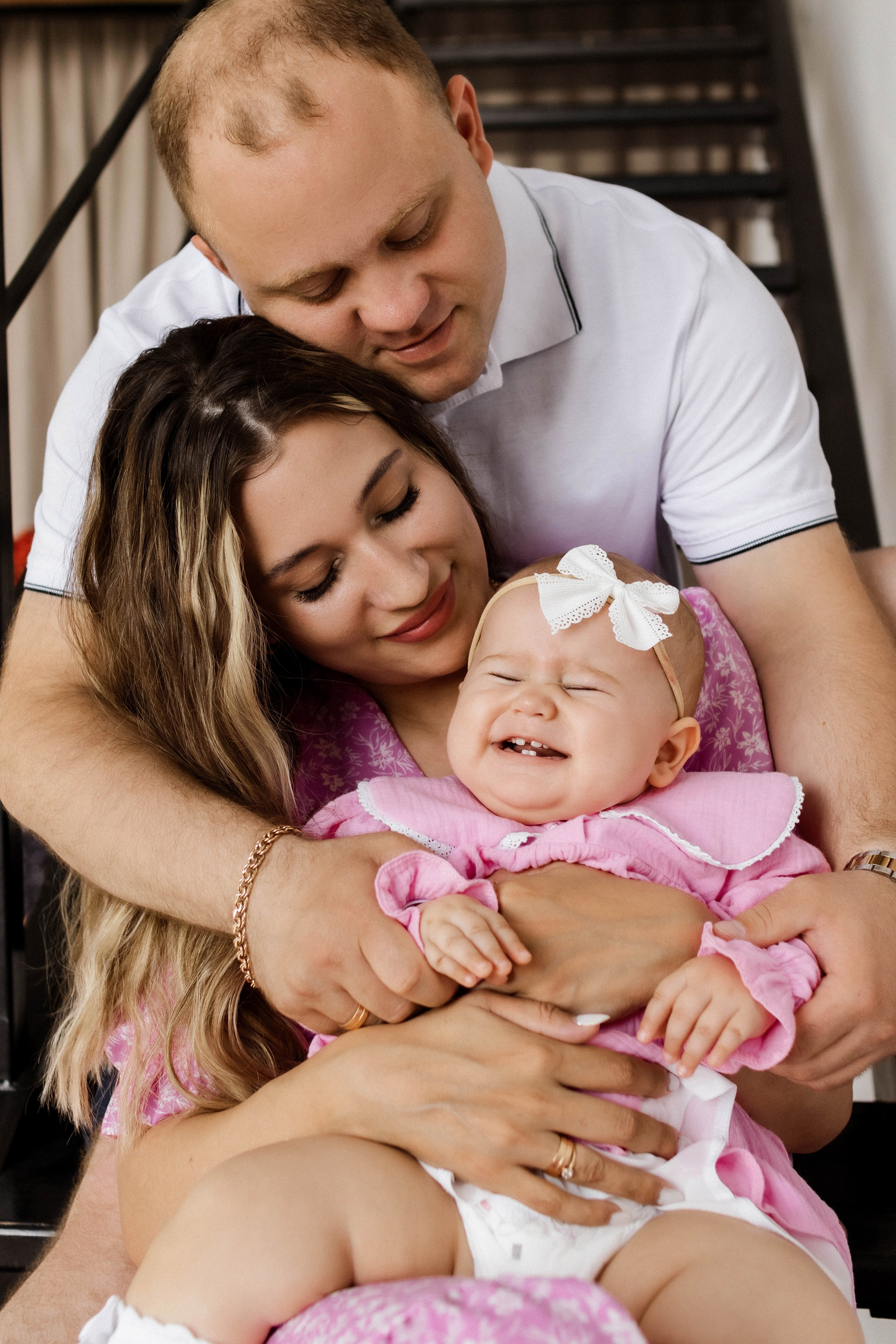 Малышка Алиса с мамой и папой. Фотограф в Челябинске Наталья Епимахова