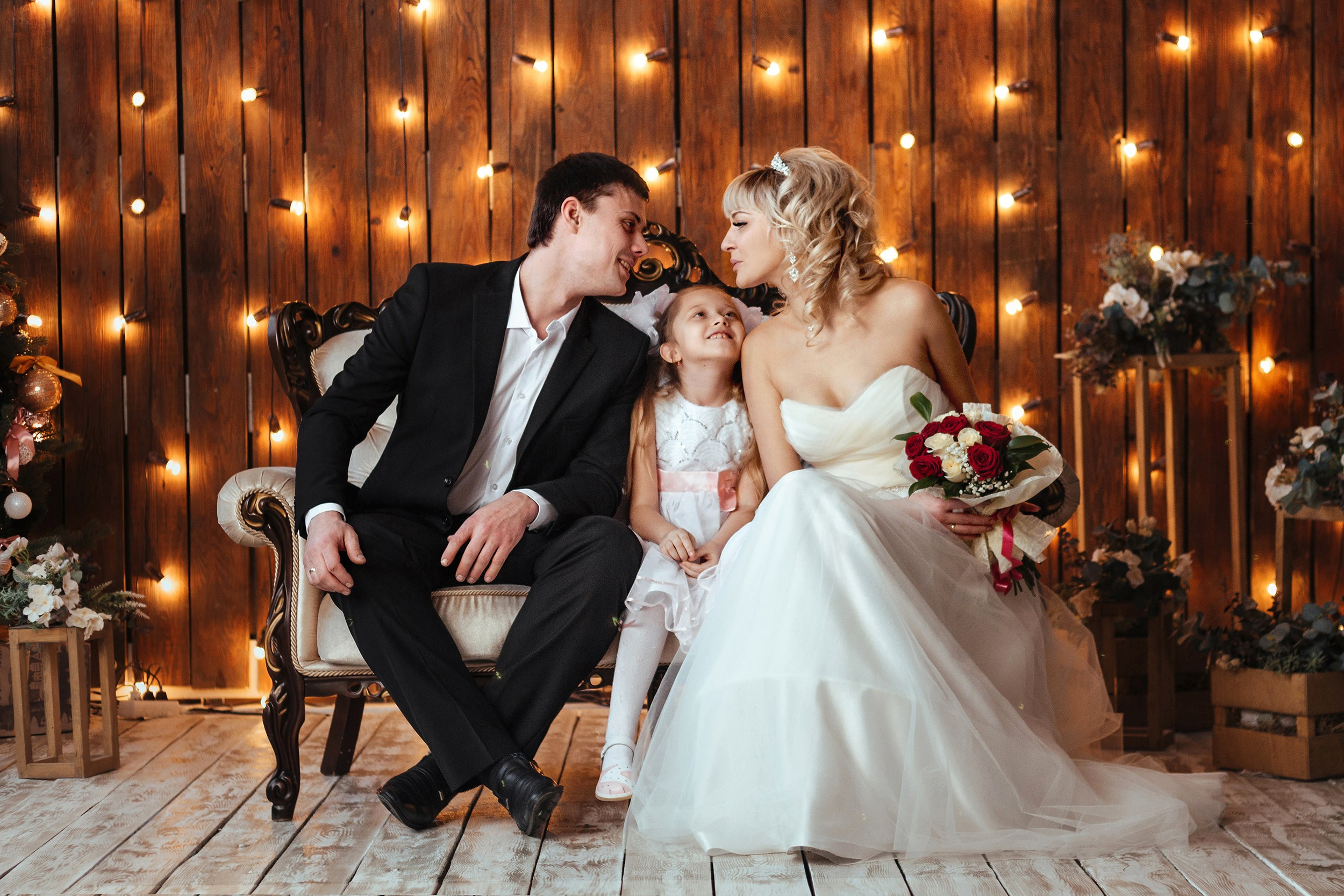 Свадебная фотосессия в студии. Фотограф Павел Герасименко