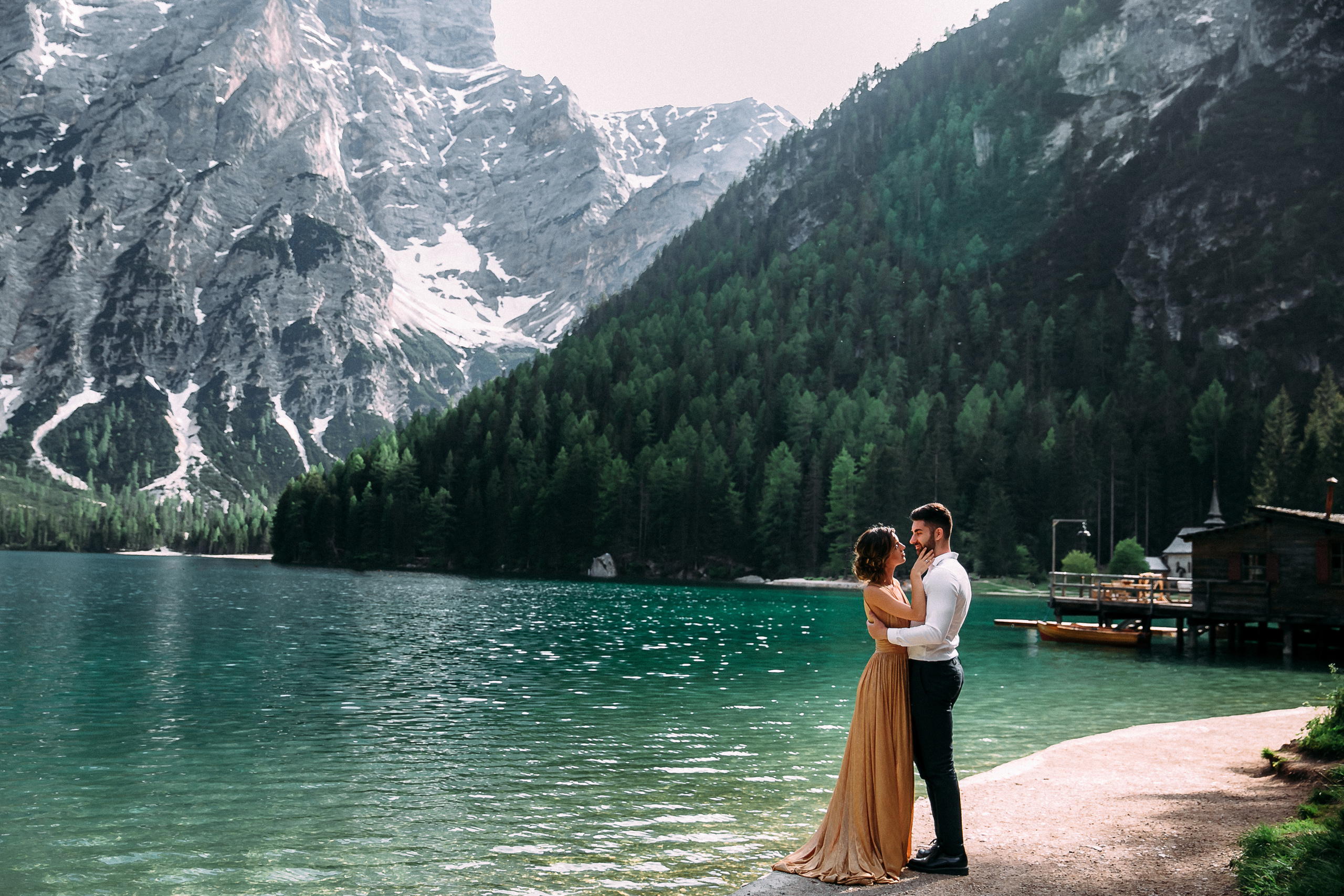 Кристина и Альби Италия, Лаго ди Брайес. Your story in photos