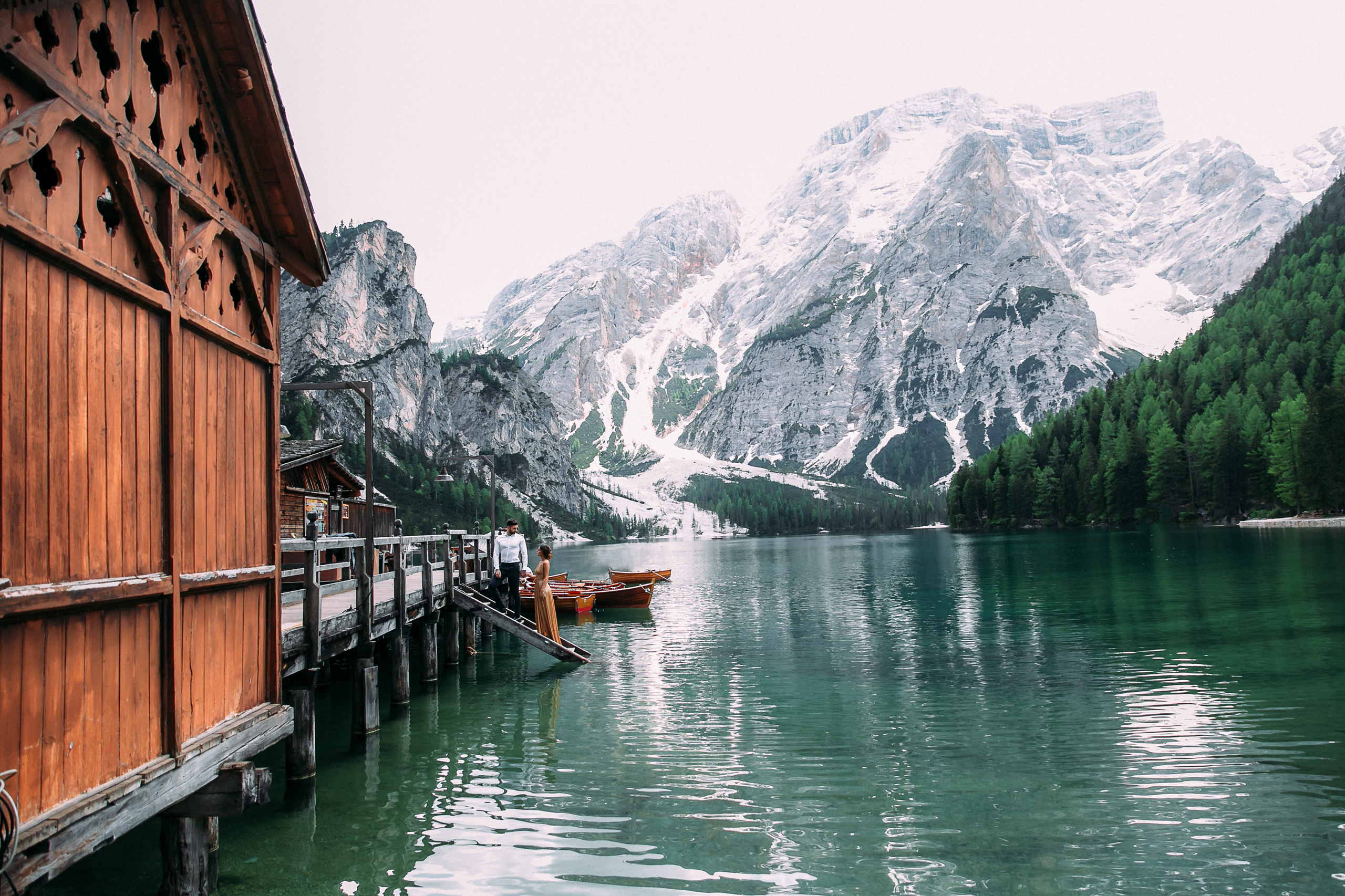 Кристина и Альби Италия, Лаго ди Брайес. Your story in photos