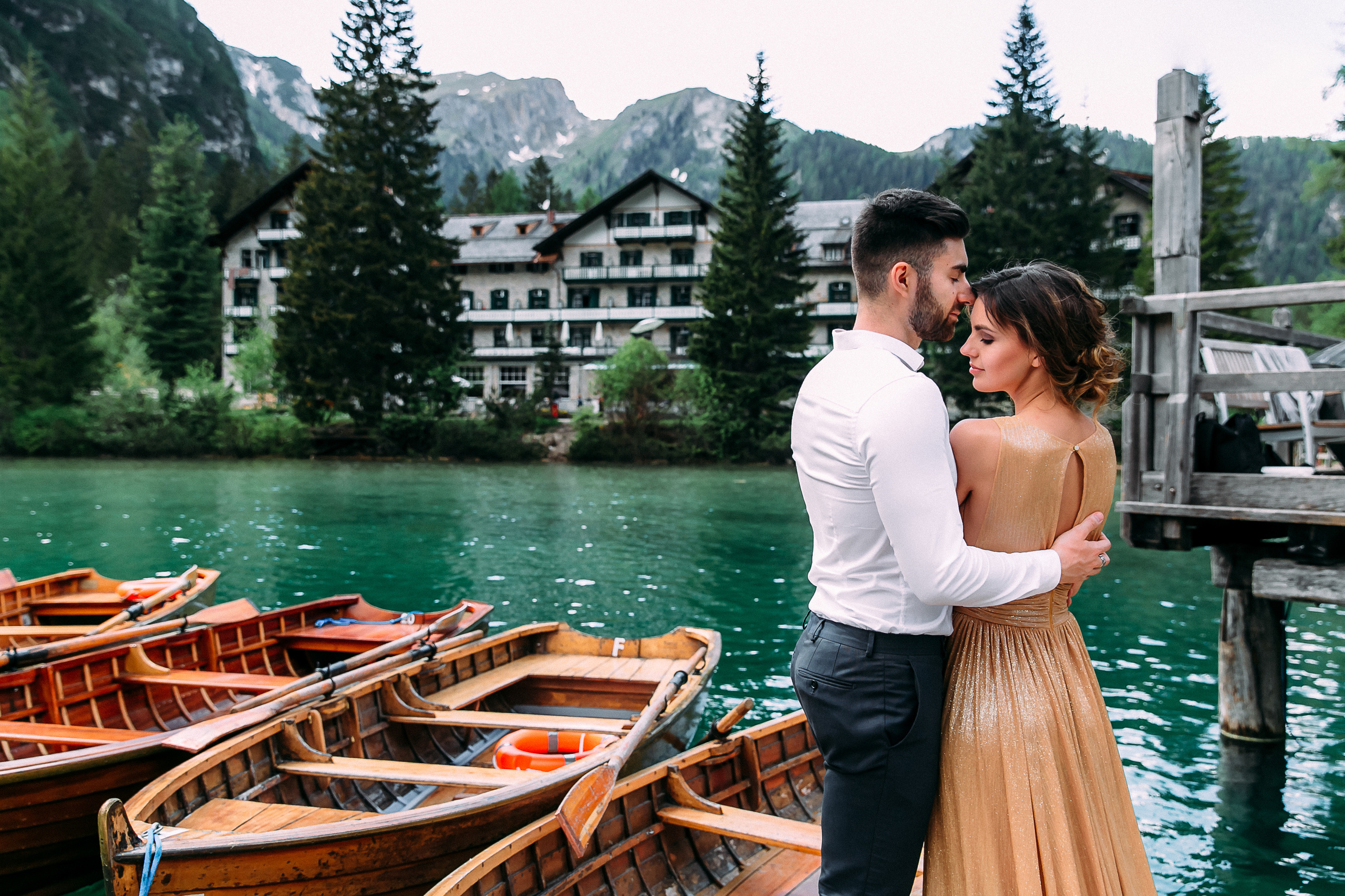 Кристина и Альби Италия, Лаго ди Брайес. Your story in photos