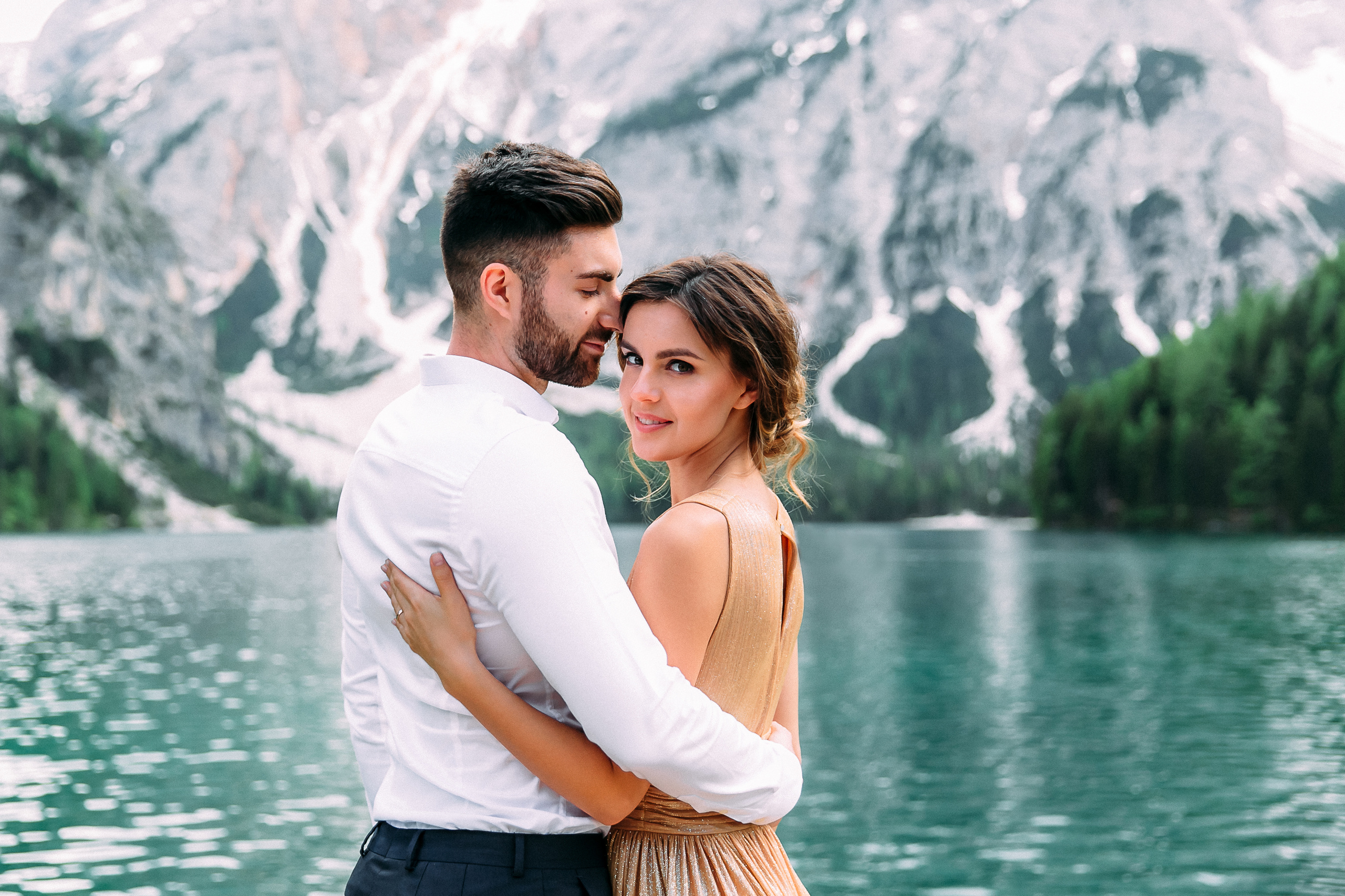 Кристина и Альби Италия, Лаго ди Брайес. Your story in photos