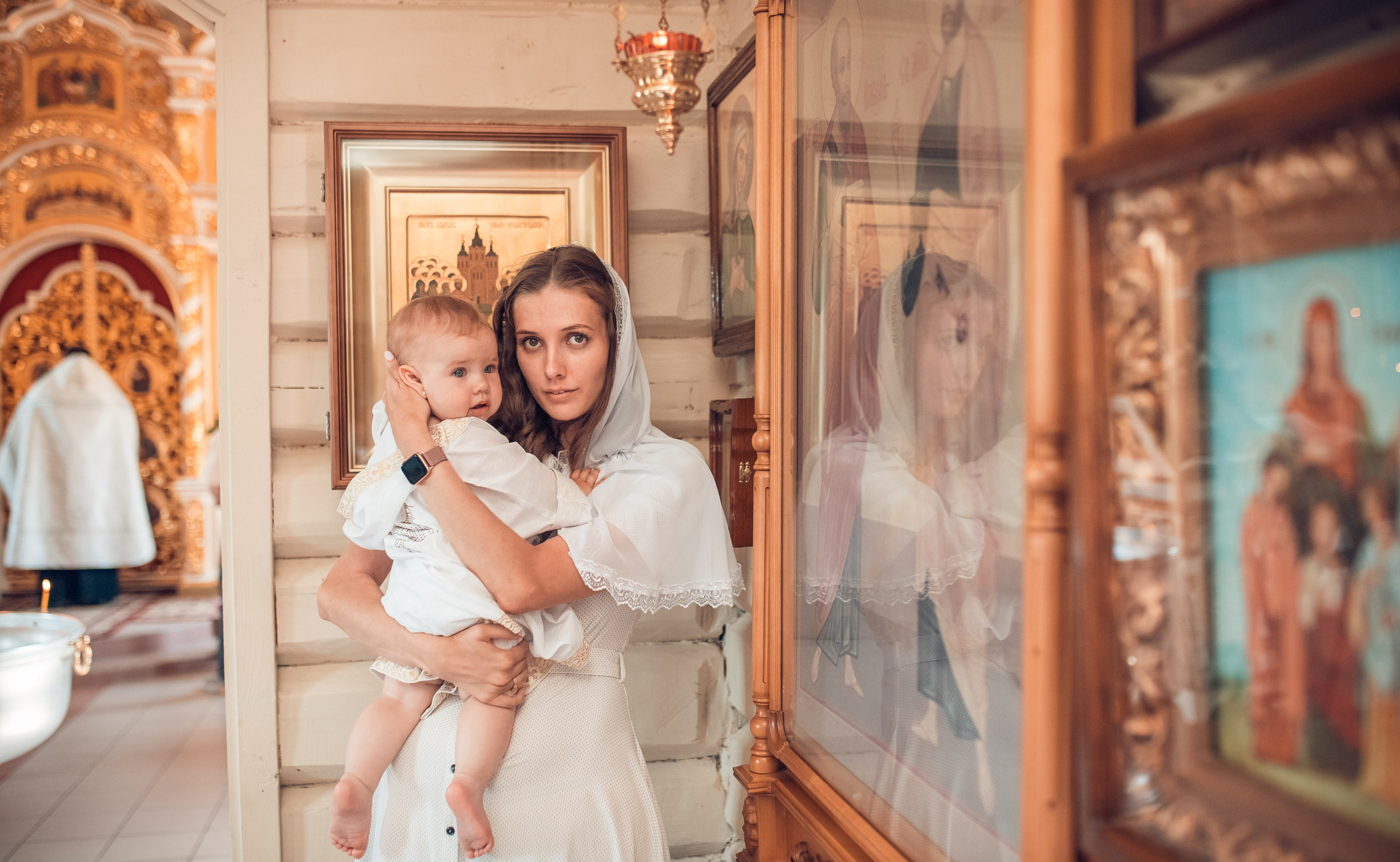 Крещение Василисы. Екатерина Крапивина фотограф церковных Таинств в Нижний Новгороде