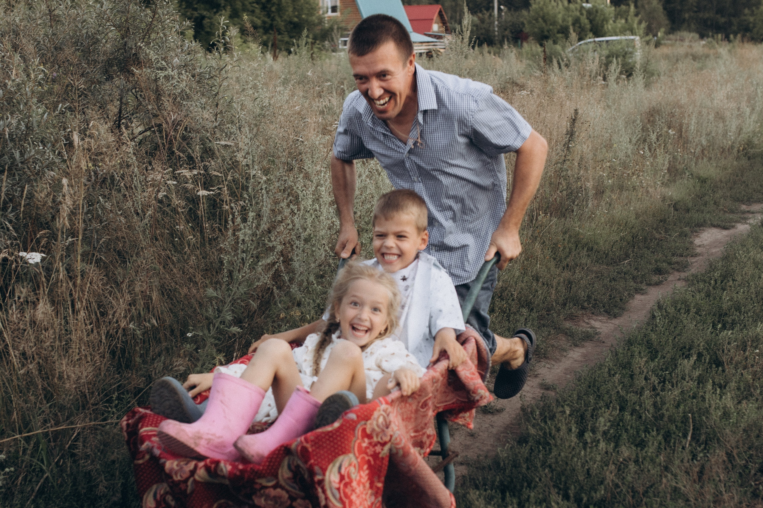 Папа и дети. Семейный фотограф lifestyle в Новосибирске Елена Шпилевая