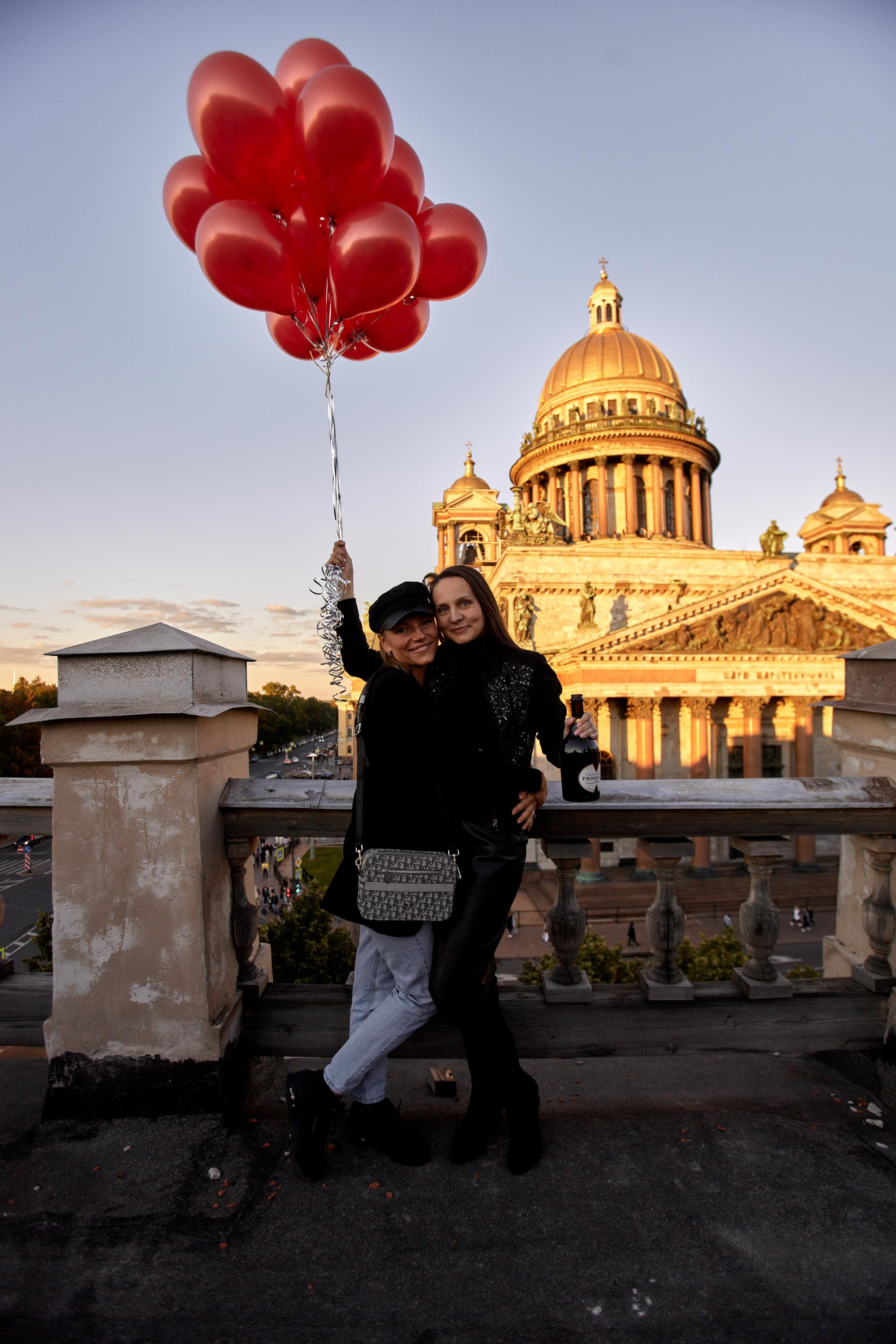 День рождения на крыше. Фотограф Санкт-Петербурге и Москве Анна Кривцова