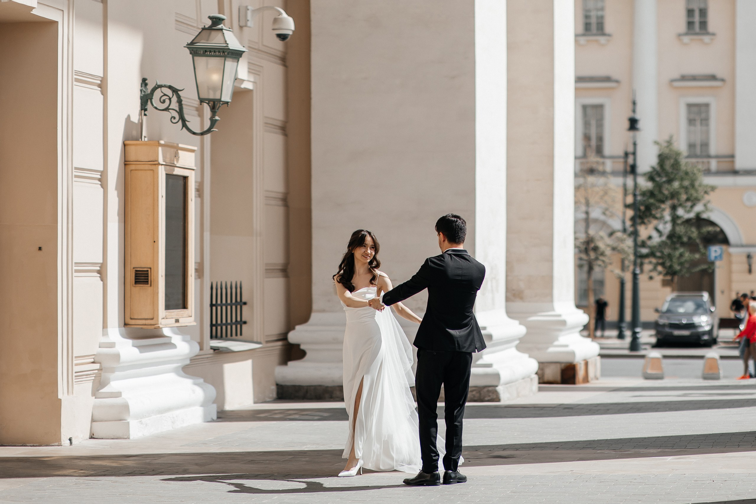 Свадебная прогулка в центре Москвы