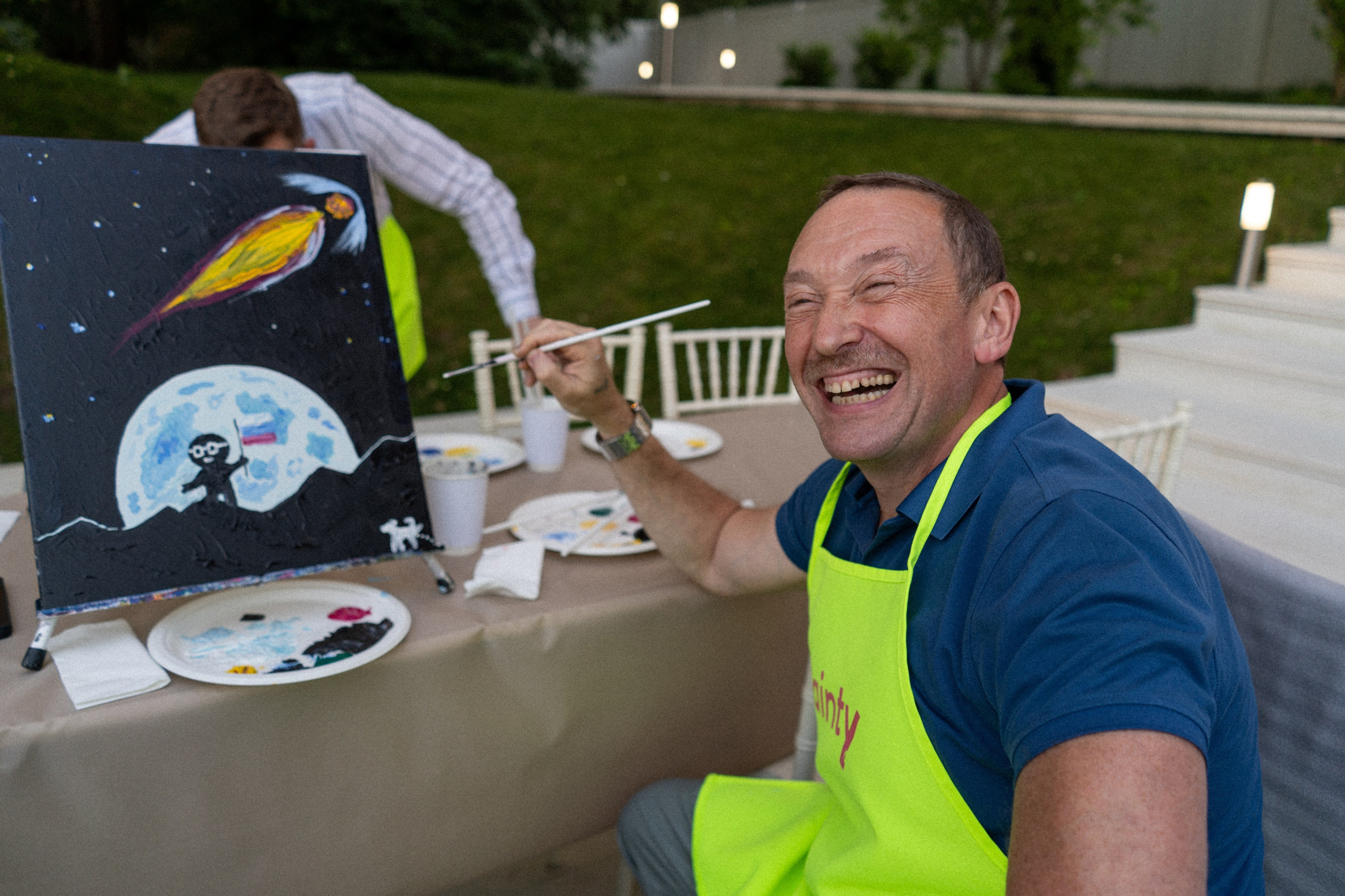 Репортажная съёмка мастер-класса по рисованию. Фотограф Елизавета Потешкина