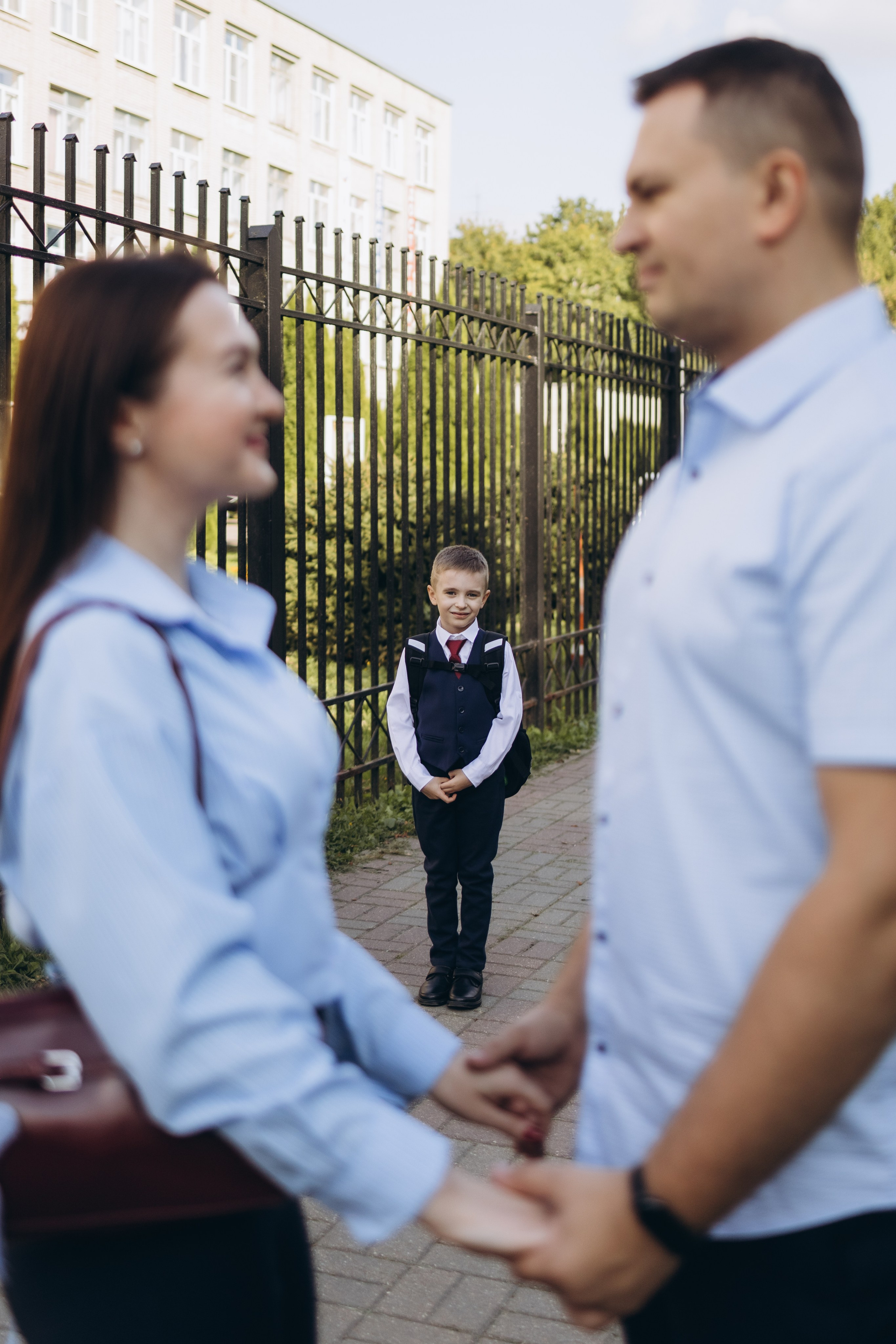 Первая школьная фотография Димули (1.09.2025 г.) г. Обнинск (Калужская обл.). Надежда Стар семейный и церковный фотограф в Жукове и Калужской области