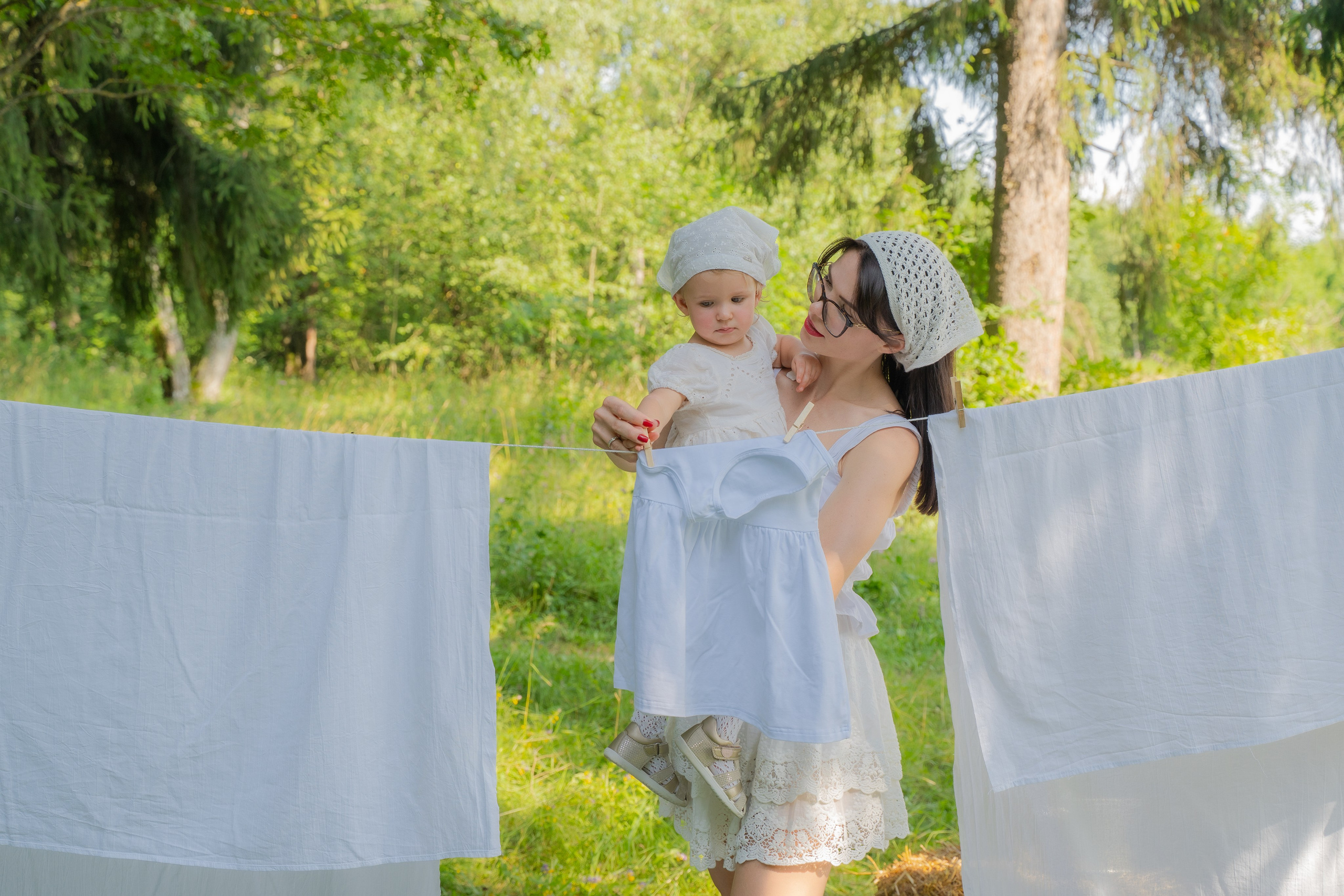 Фотосессия на природе «прачка»