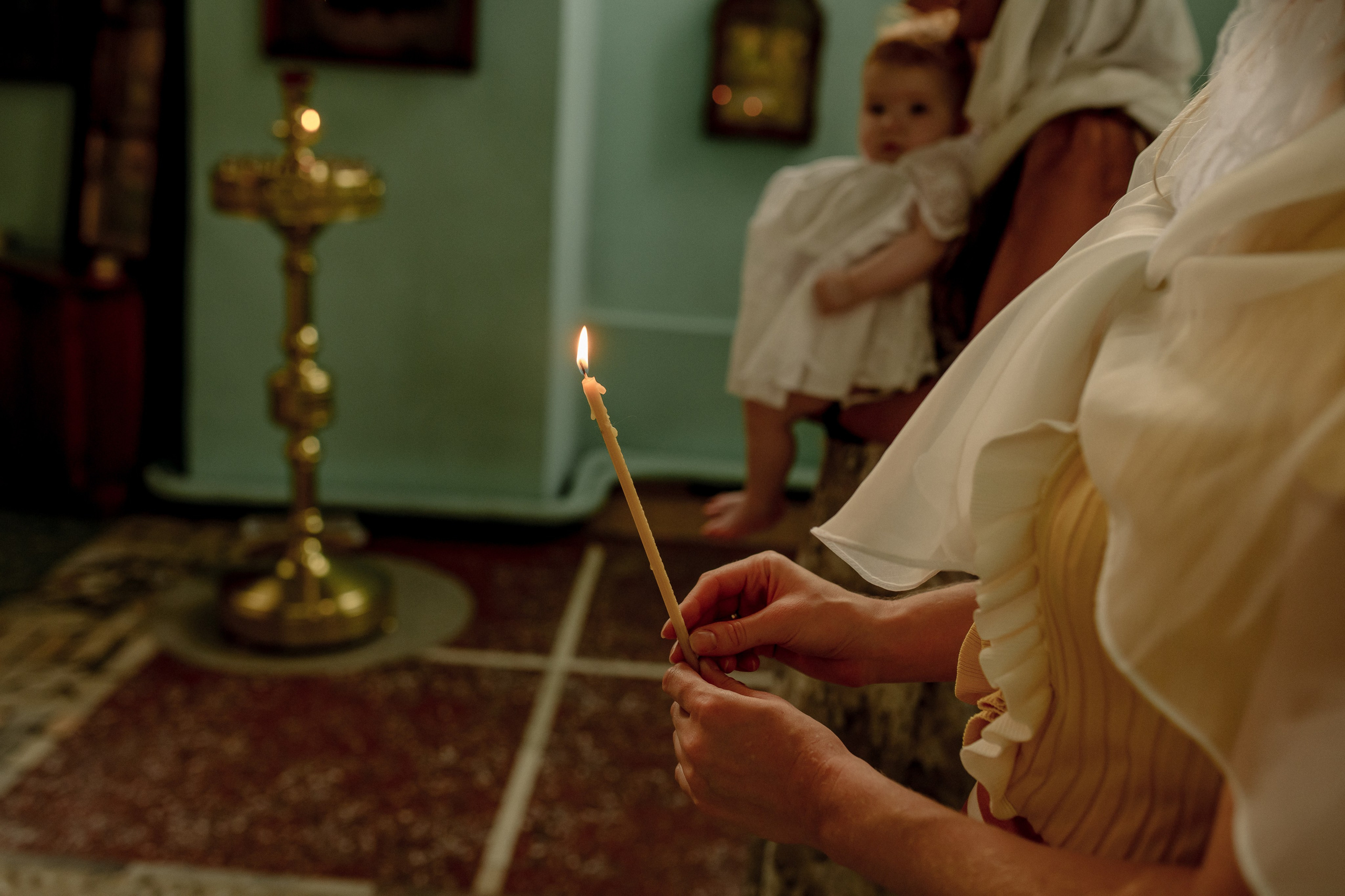 Крещение Юлечки. Фотограф Мария Стрелкова