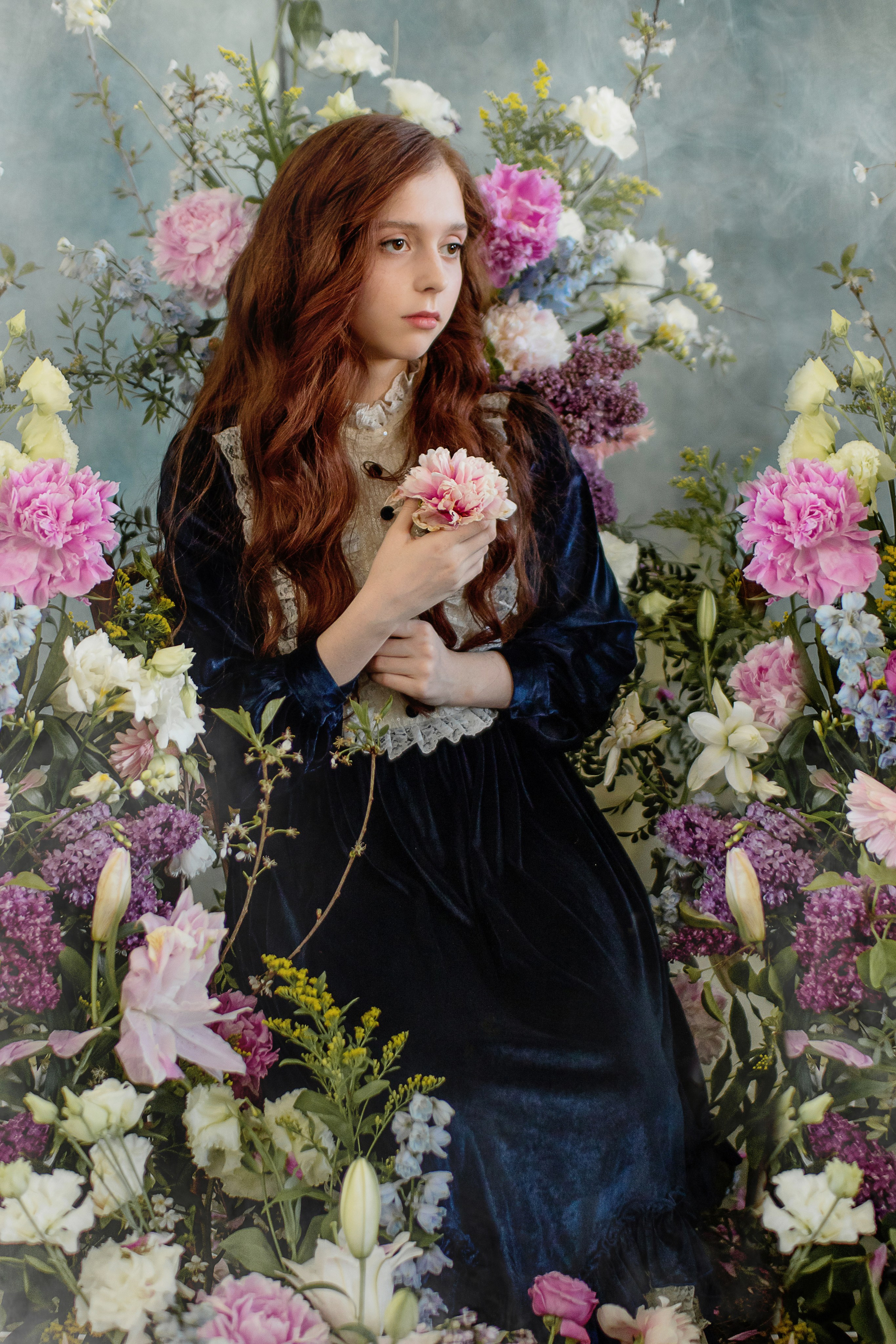 Девушка в цветах