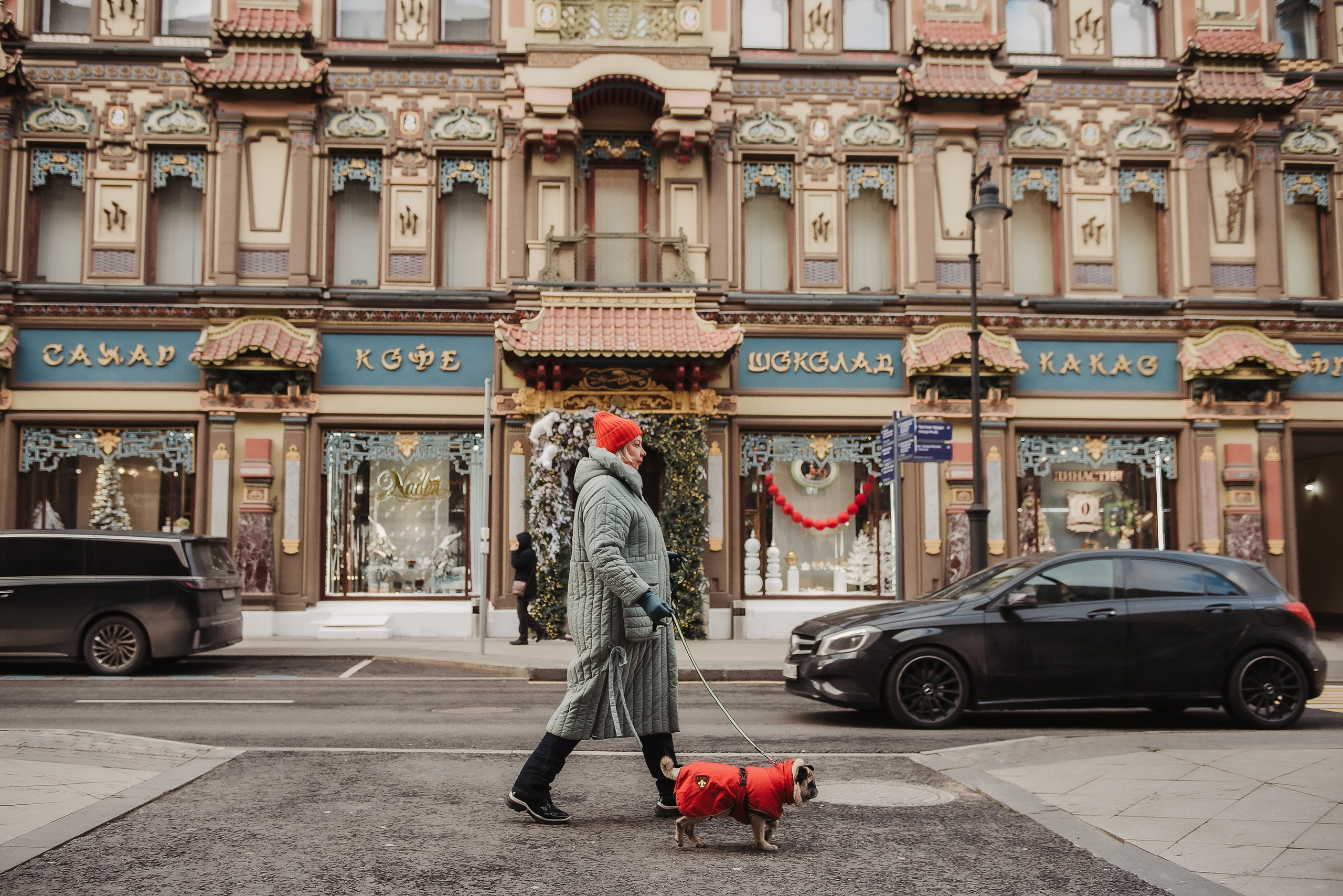 Ольга и Потапум. Прогулка к чайному дому. Семейный Фотограф в Москве Ирина Хохлова