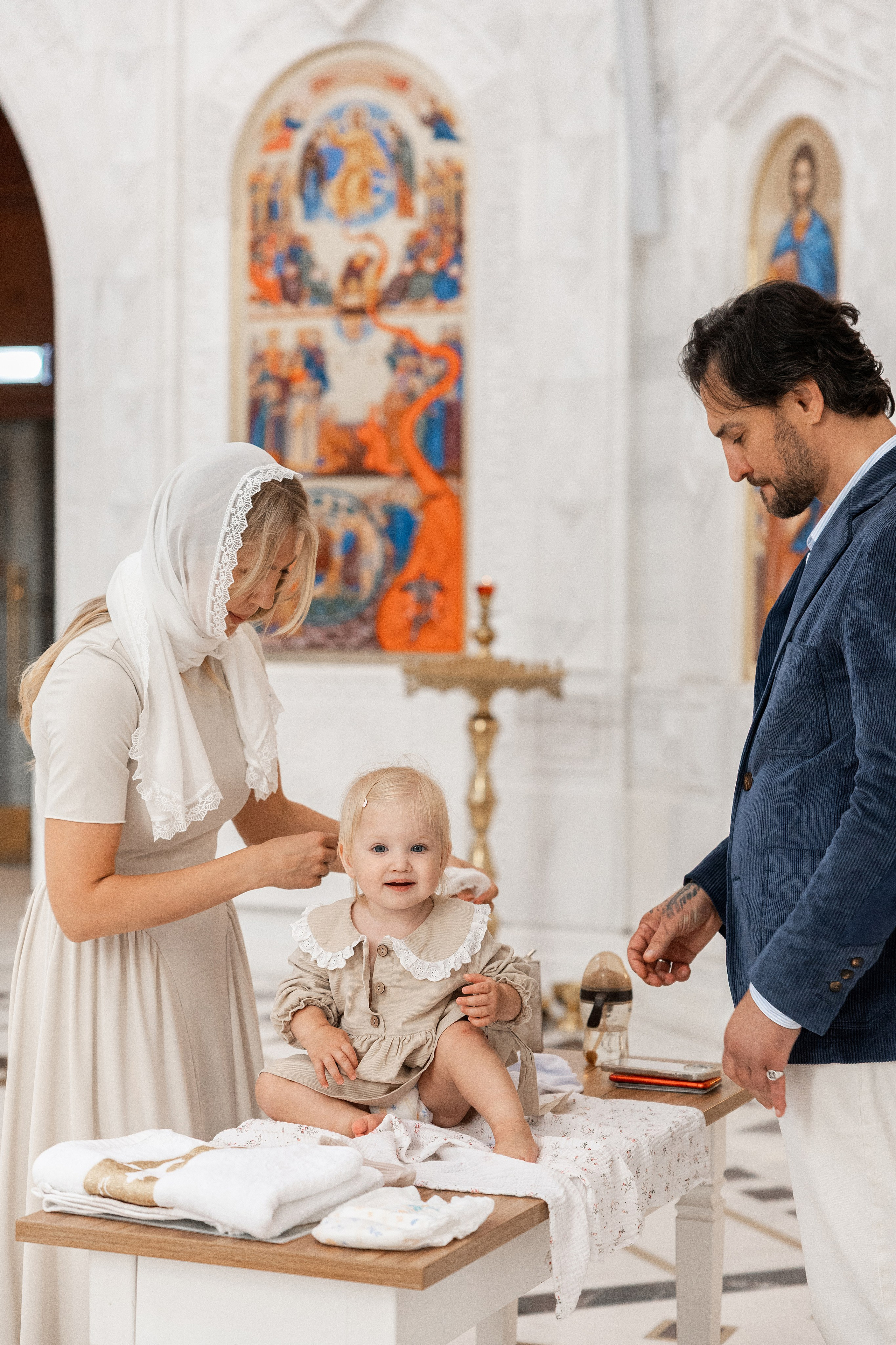 Крещение Аделины. Фотограф Крещение, Выписка москва