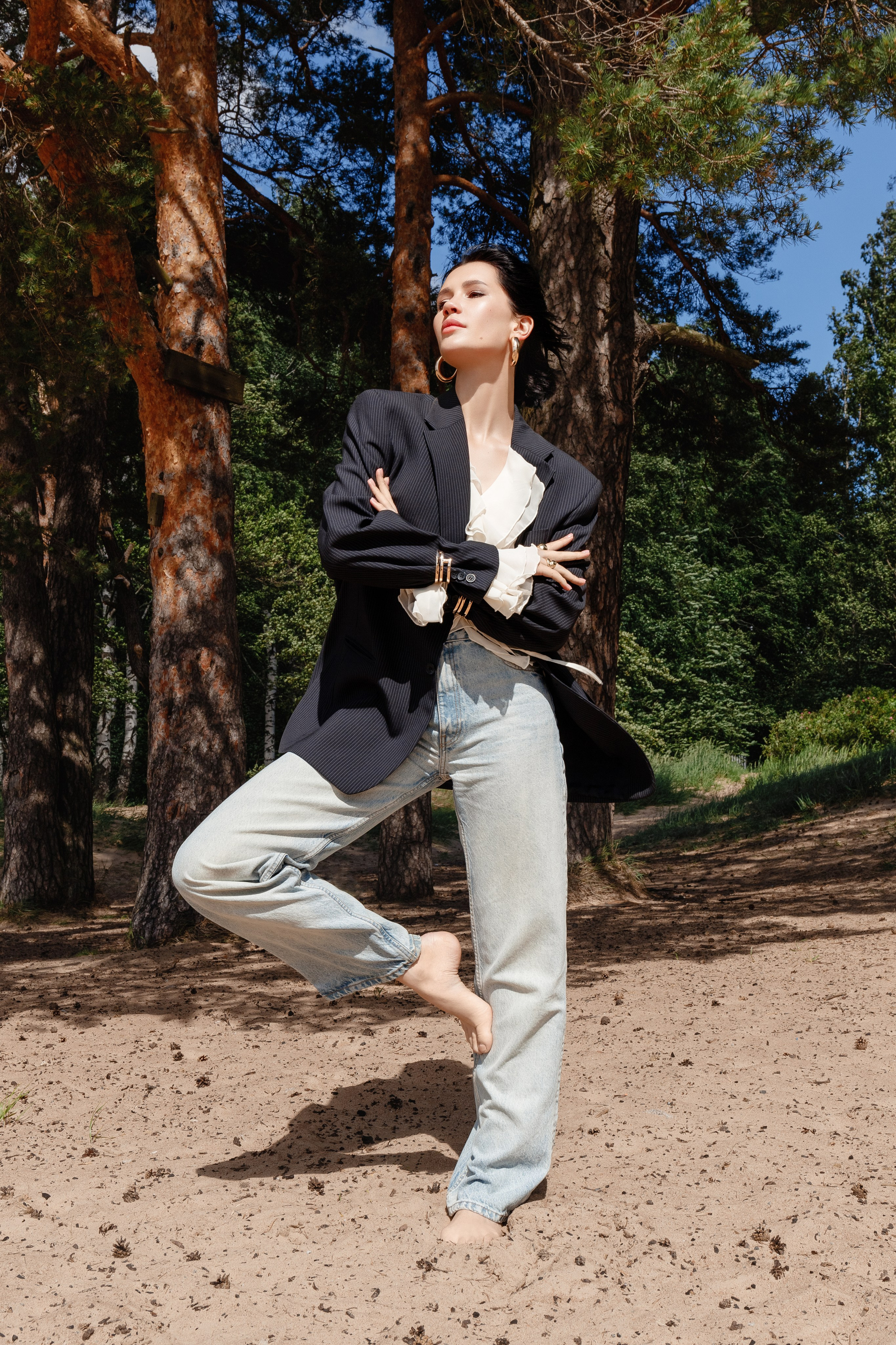 Летняя fashion-съёмка в Петербурге — на Финском заливе