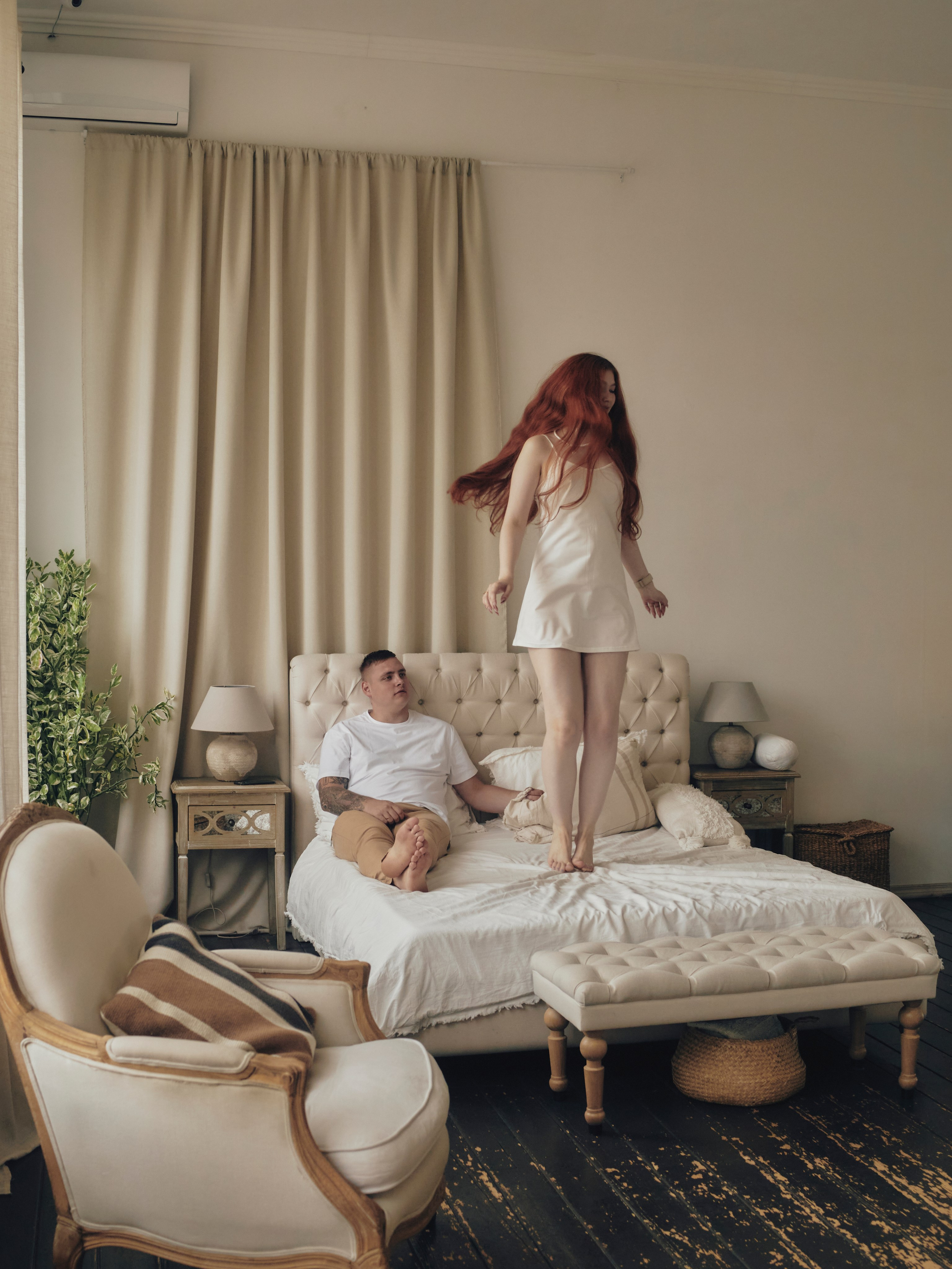 Студийная фотосессия прекрасной пары Арины и Юрия. Семейный и детский фотограф Майя Гришина