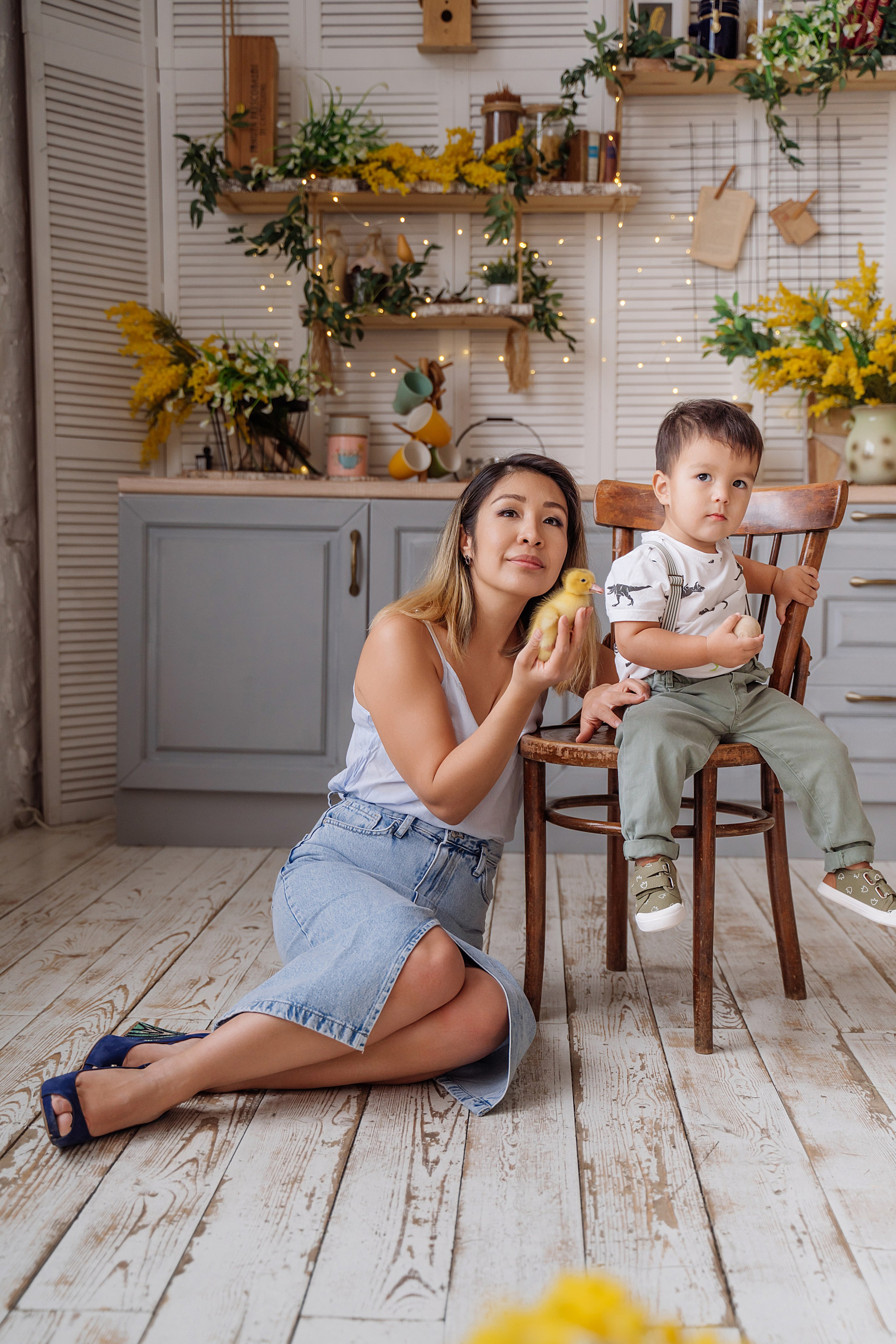 Семейная фотосессия с уточками. Свадебный фотограф