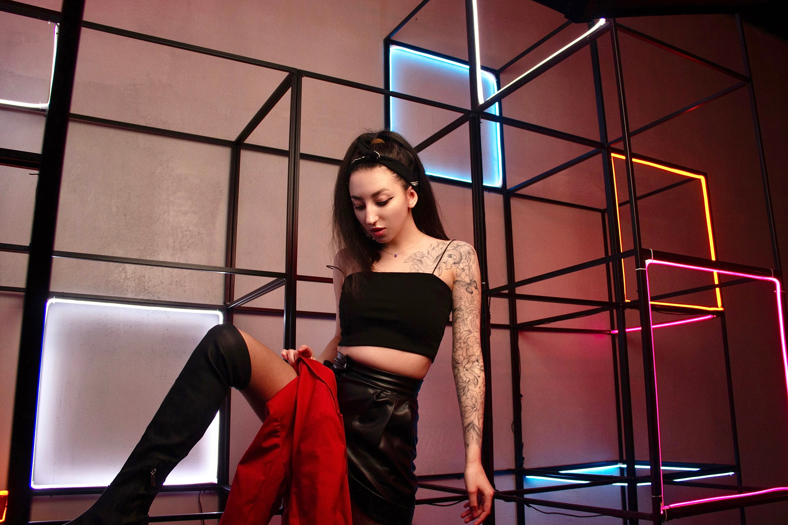 Neon girl. Фотограф Анастасия Абрамова