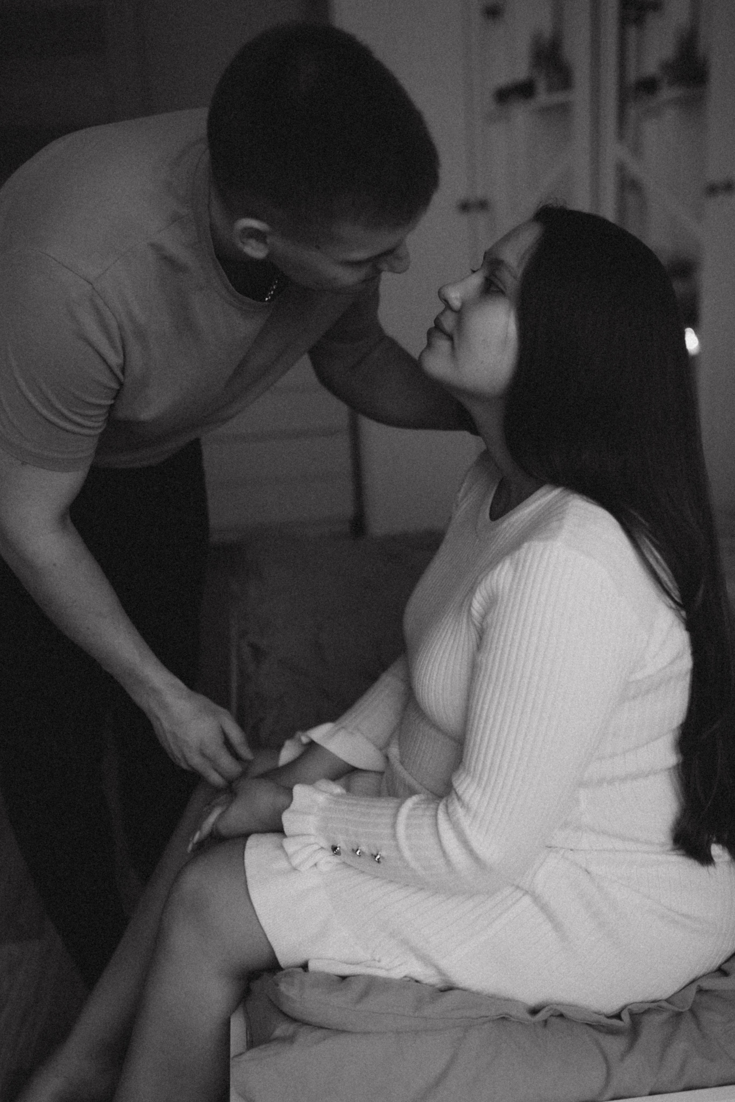 Беременная домашняя съемка Вика и Влад. Семейный фотограф в Москве и Люберцах Юлия Гуськова