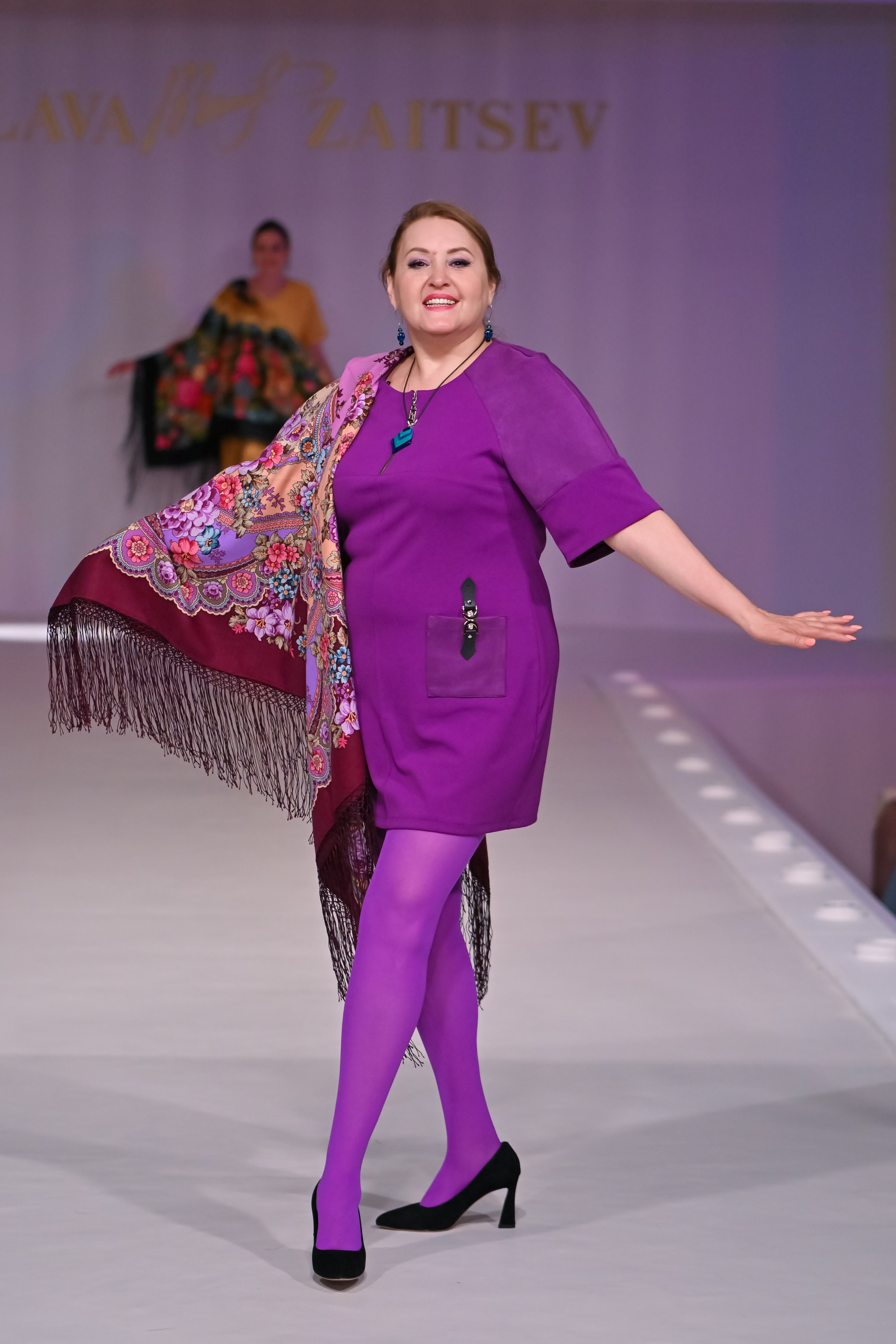 Показ в доме моды В.Зайцева. Коллекционер и искусствовед Олеся Ястребова