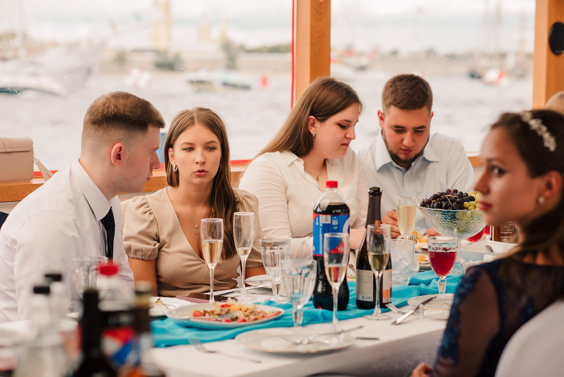 Юля и Андрей. Банкет на воде. Семейный и Свадебный фотограф. Санкт-Петербург. Пушкин
