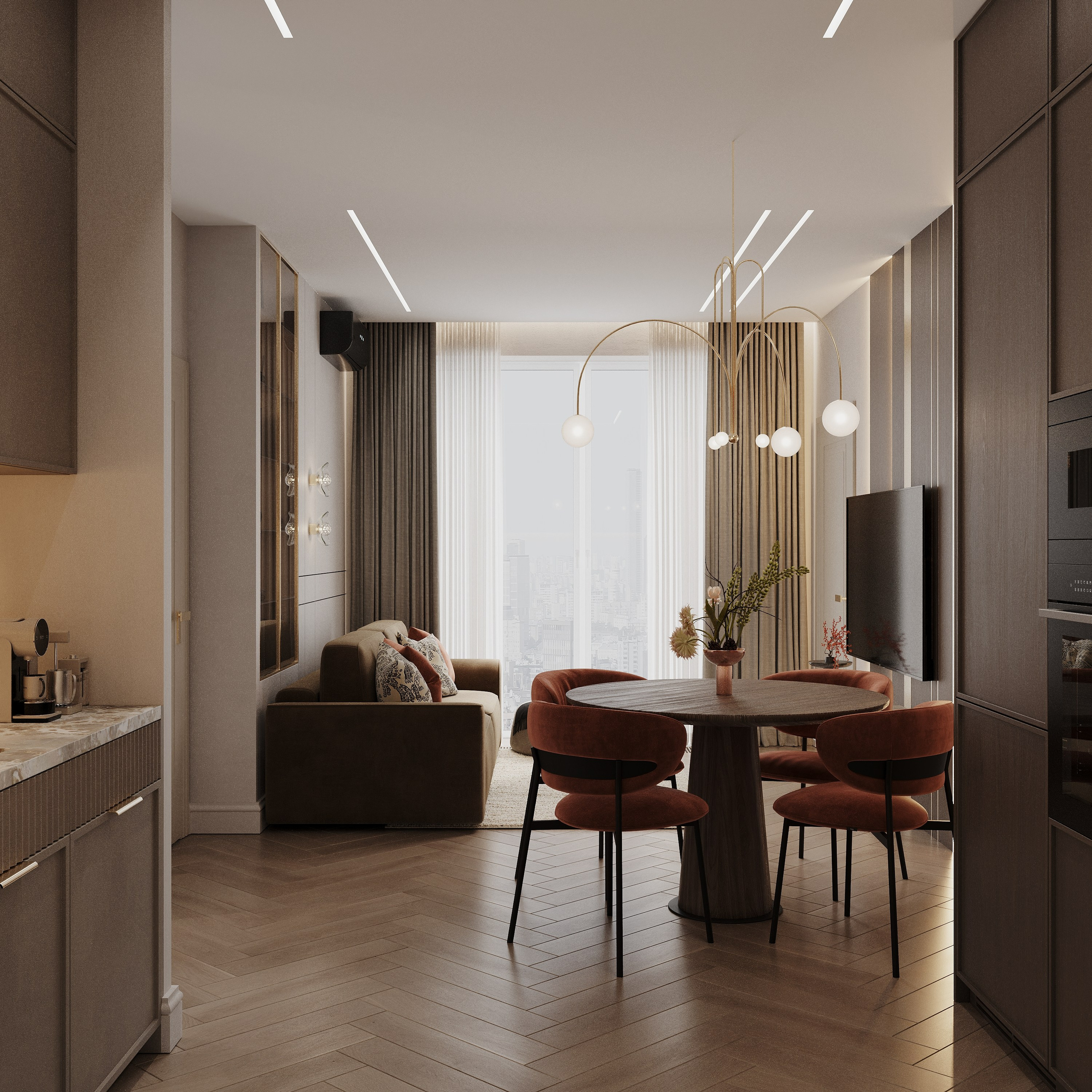 ЖК Наука 73 кв.м, г. Санкт-Петербург. 3d визуализатор Анастасия Науменко