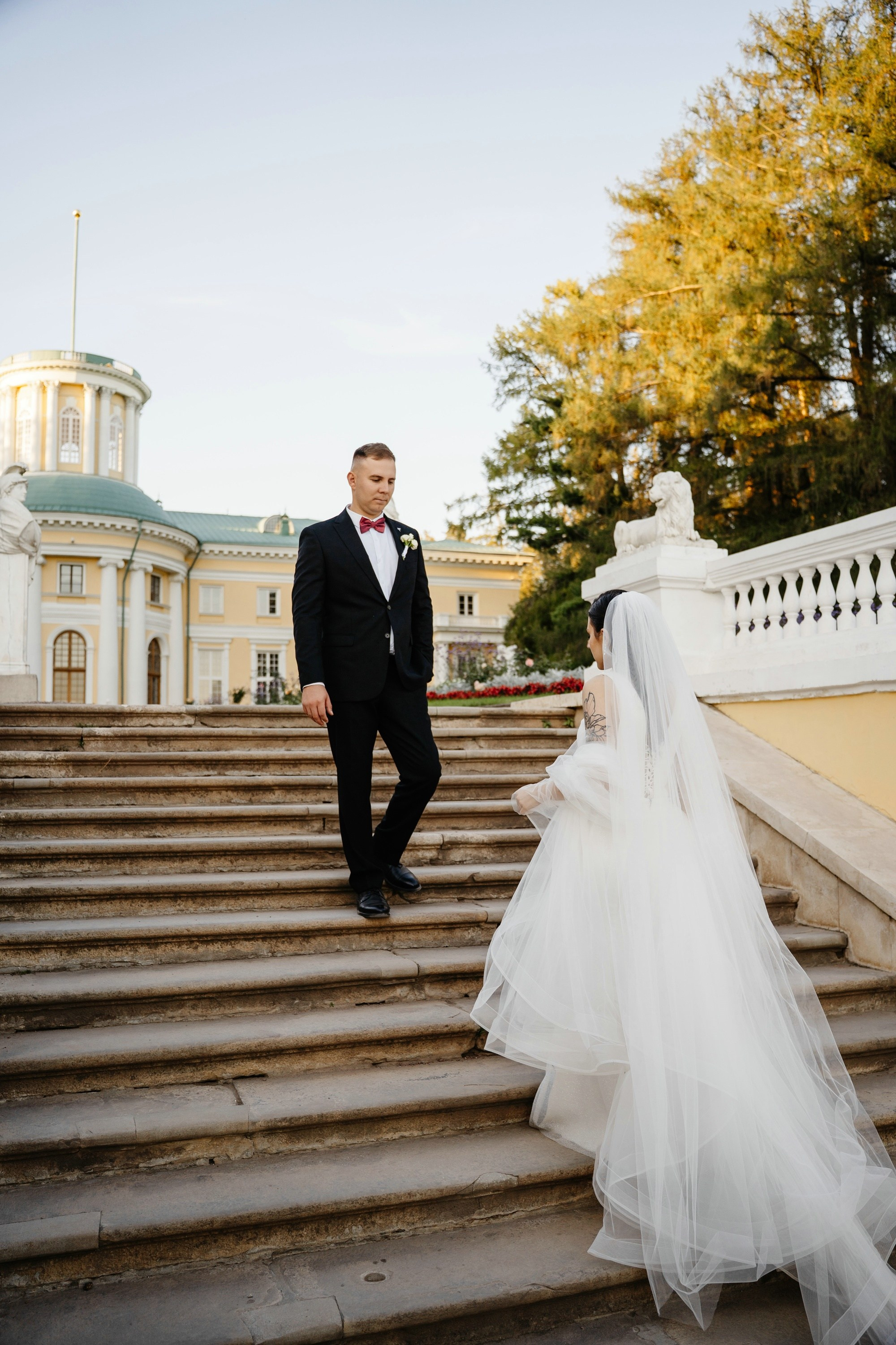 Свадьба в усадьбе Архангельское. Свадебный и семейный фотограф в Москве Светлана Зоткина