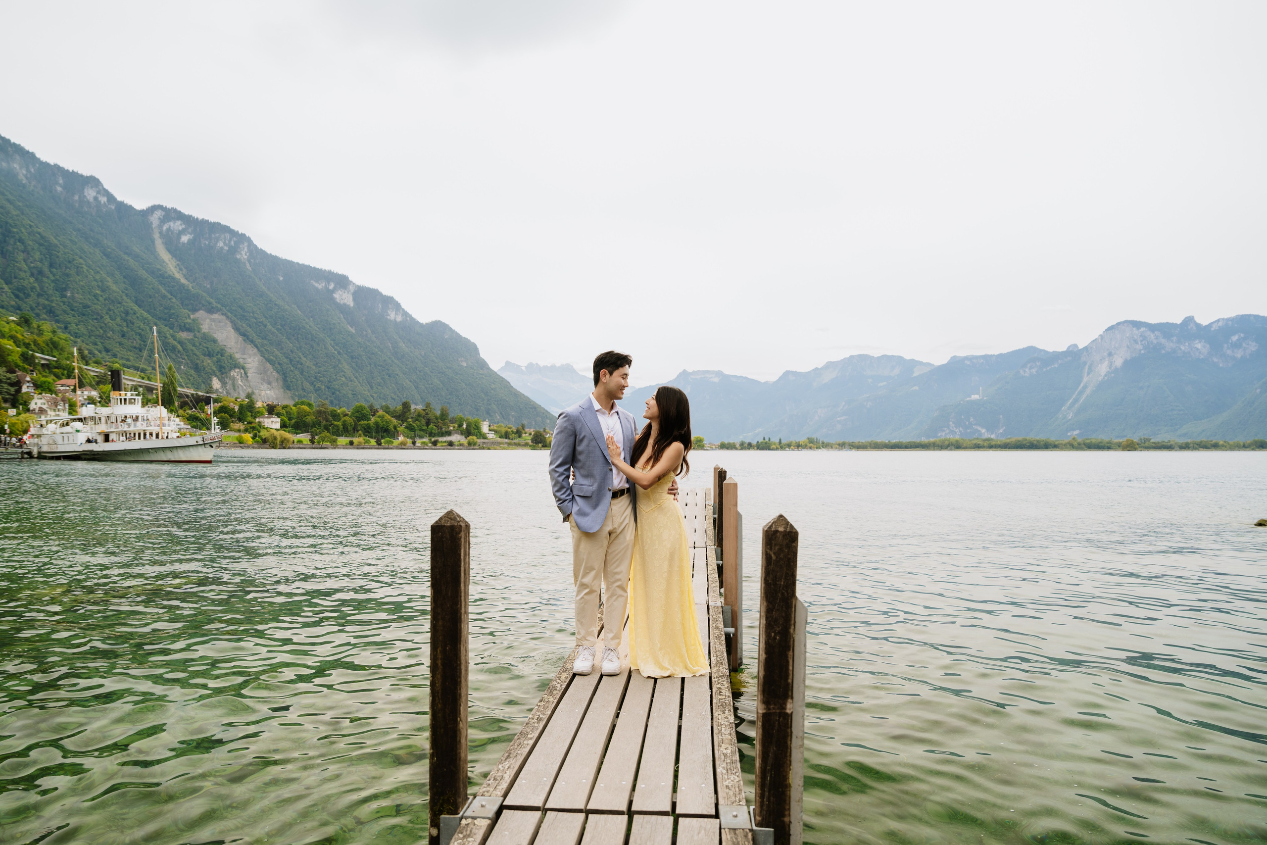 Kristi & Andy | Proposal Montreux. Professional Wedding Photographer Geneva & Romande Switzerland | Tanya Creator