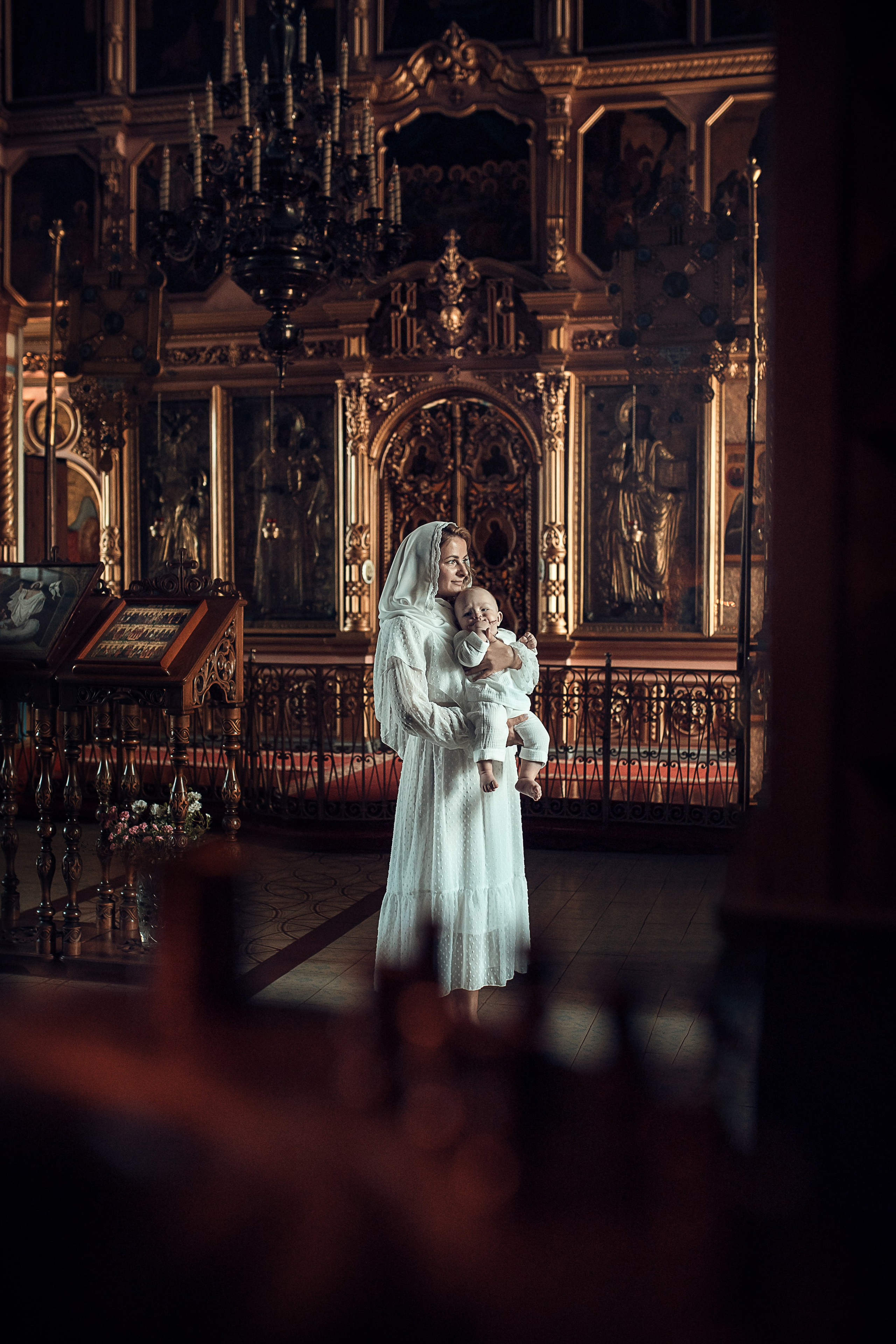 Фотосъемка крещения в храме села Домодедово