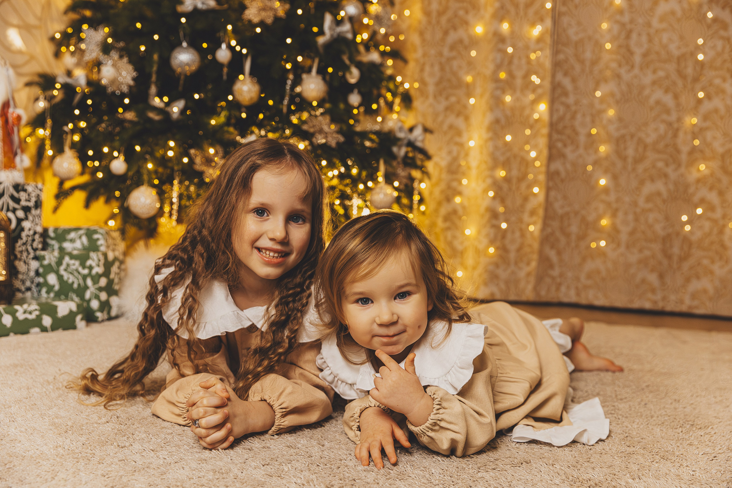 Семейная новогодняя домашняя фотосессия. Семейный и женский фотограф в Москве Надежда Воробьева