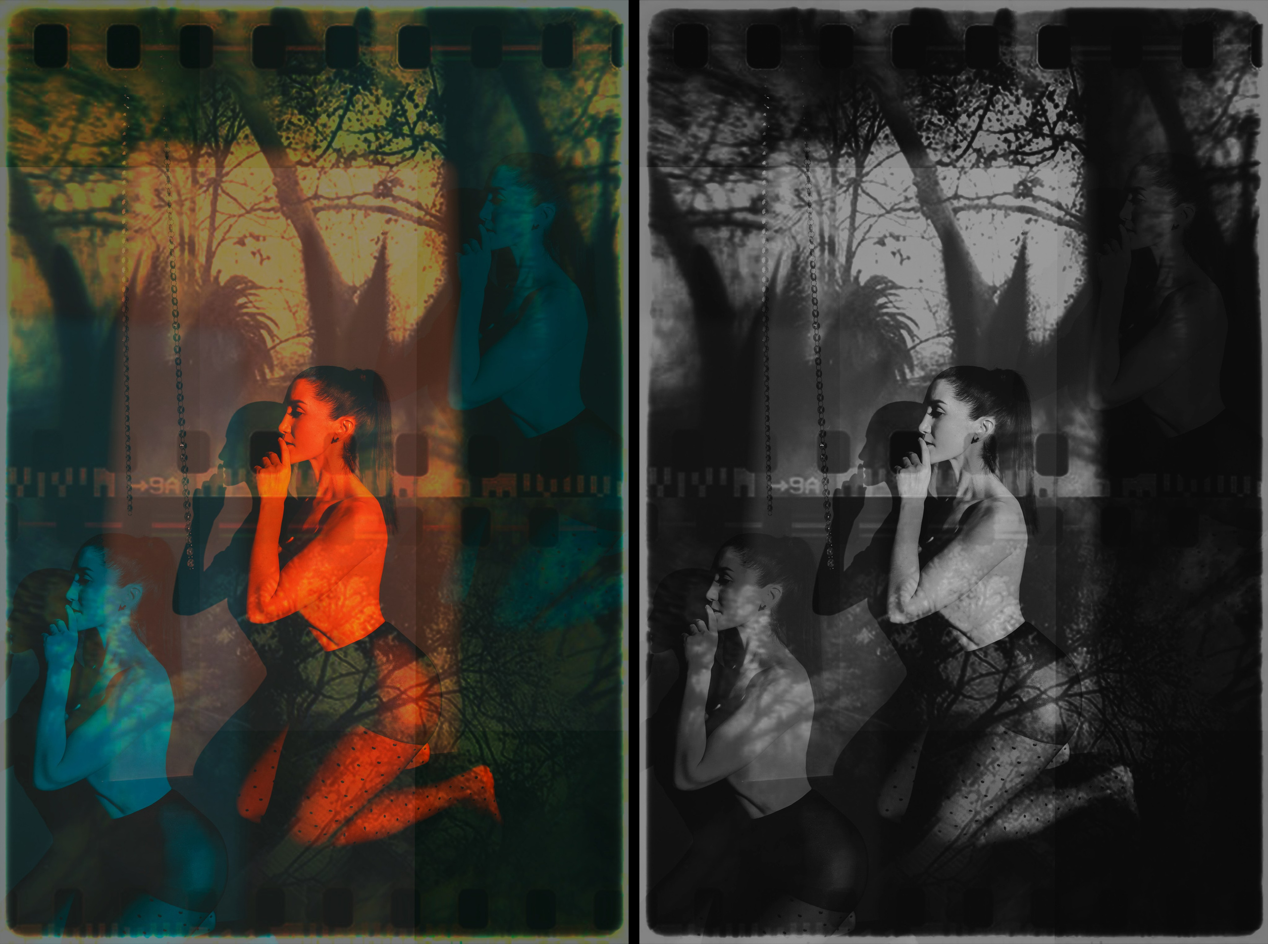 художественное фото с проектором 