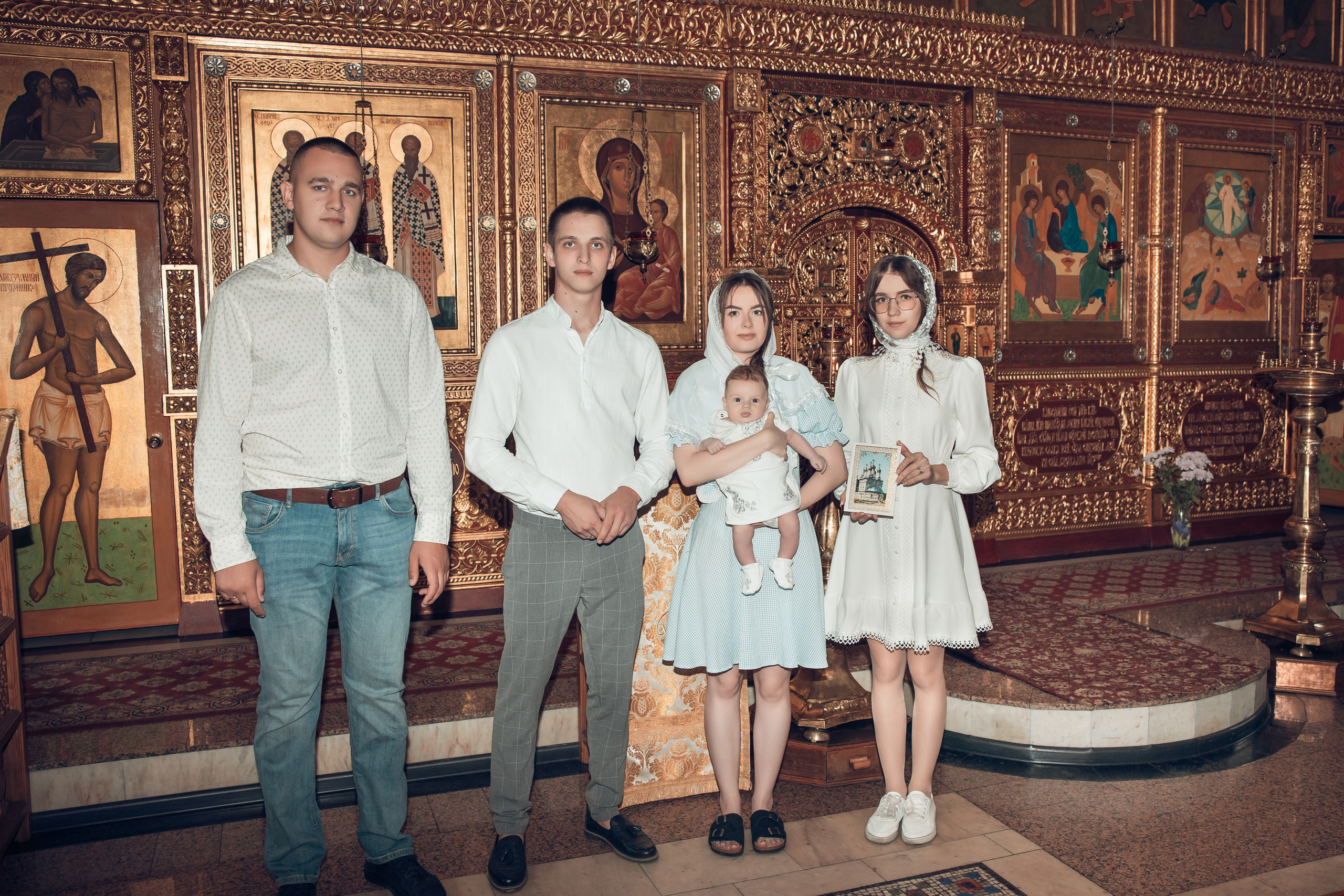 Таинство Крещения Матвея. Спасо-Преображенский храм (Спаса на Яру). Семейный фотограф в Рязани и Рязанской области