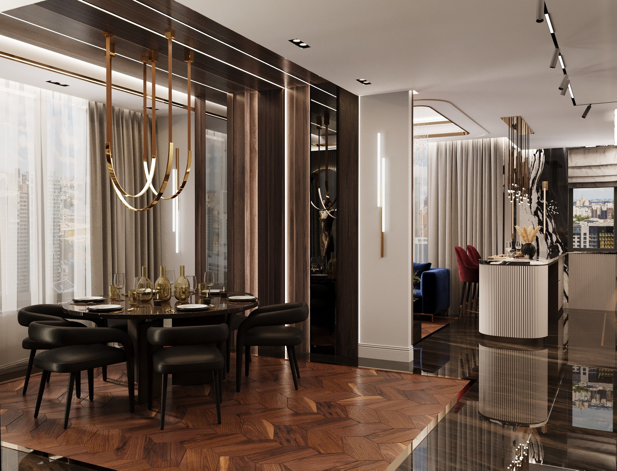 ЖК «ХЕДЛАЙНЕР» г. Москва. Modern Muf студия дизайна интерьера