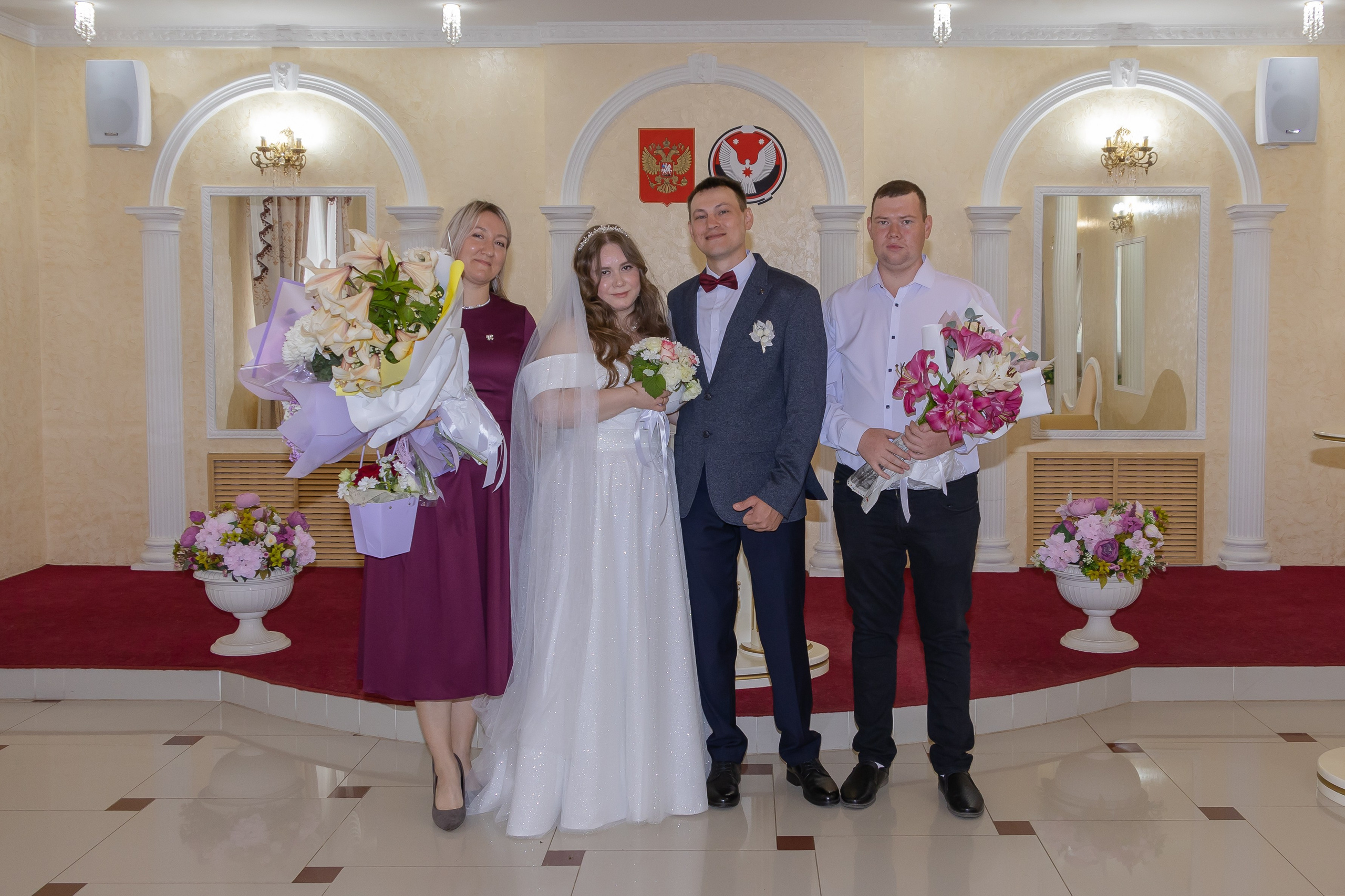 Свадебная съемка регистрации в ЗАГСе г. Можга