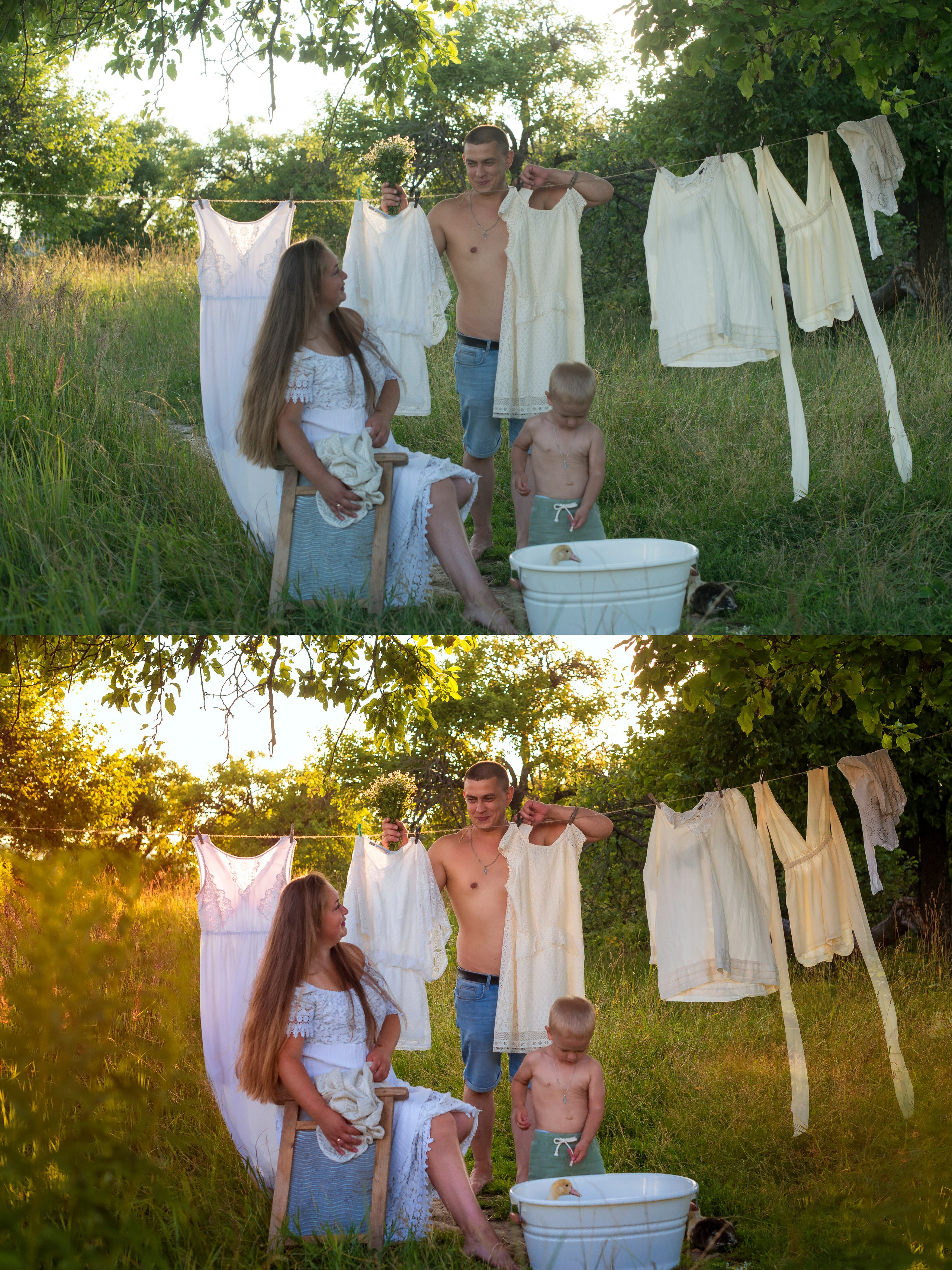 Ретушь фото до и после. Женский фотограф Крещение Венчание Москва Брянск