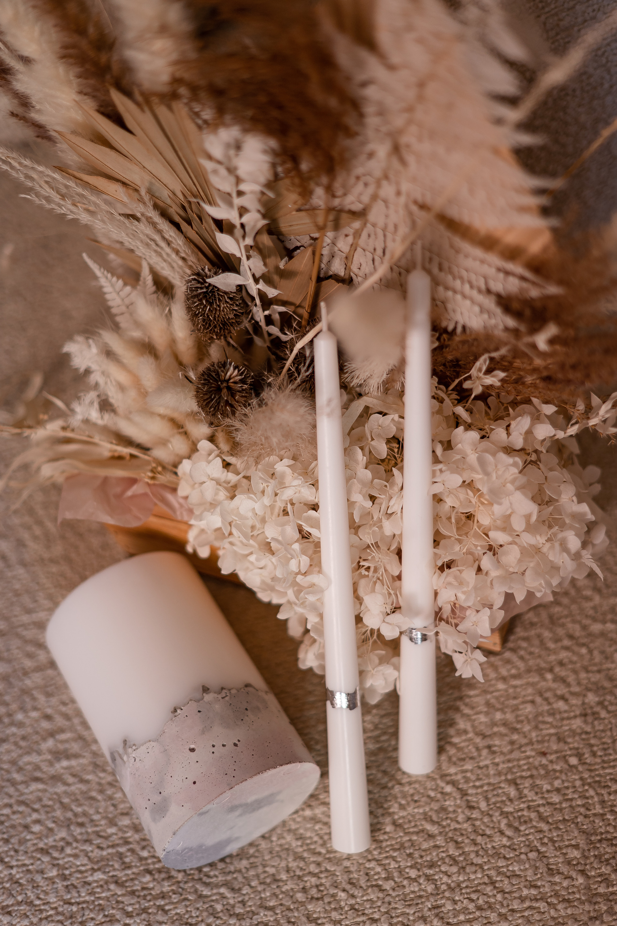 Свечи ручной работы Flame Beton. Свадебный фотограф Тюмень Анастасия Битная